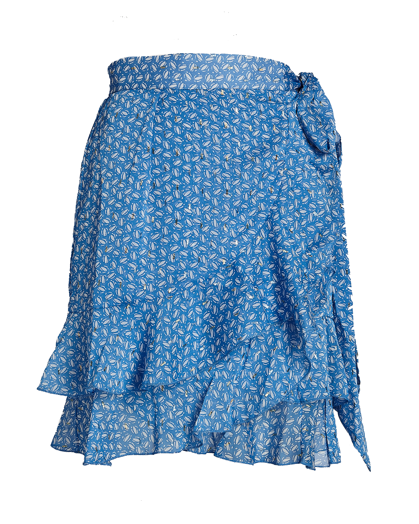 Sabina Musayev Caribbean Printed Wrap Mini Skirt | INTERMIX®