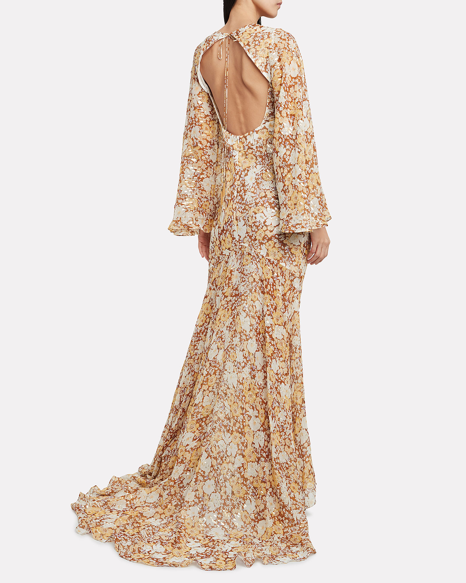 Shona Joy | Florence Silk-Lurex Floral Dress | INTERMIX®