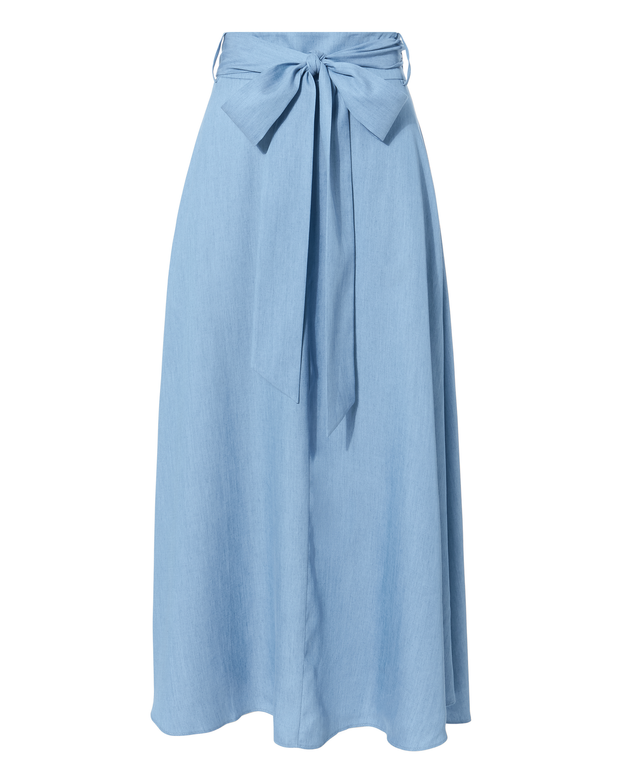 TIBI Denim Midi Skirt,P118CD5096-EXCL