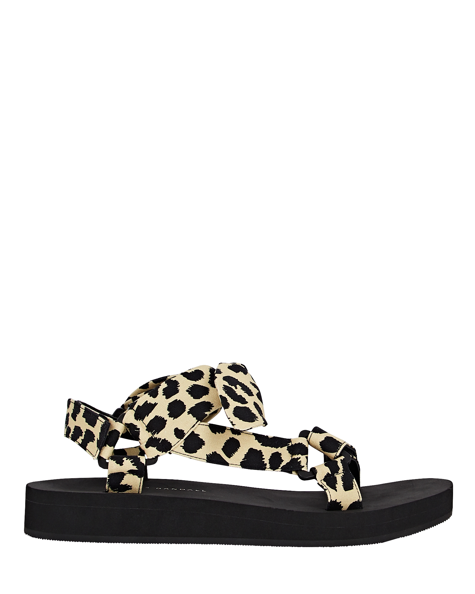 Loeffler Randall Maisie Leopard Canvas Sandals | INTERMIX®