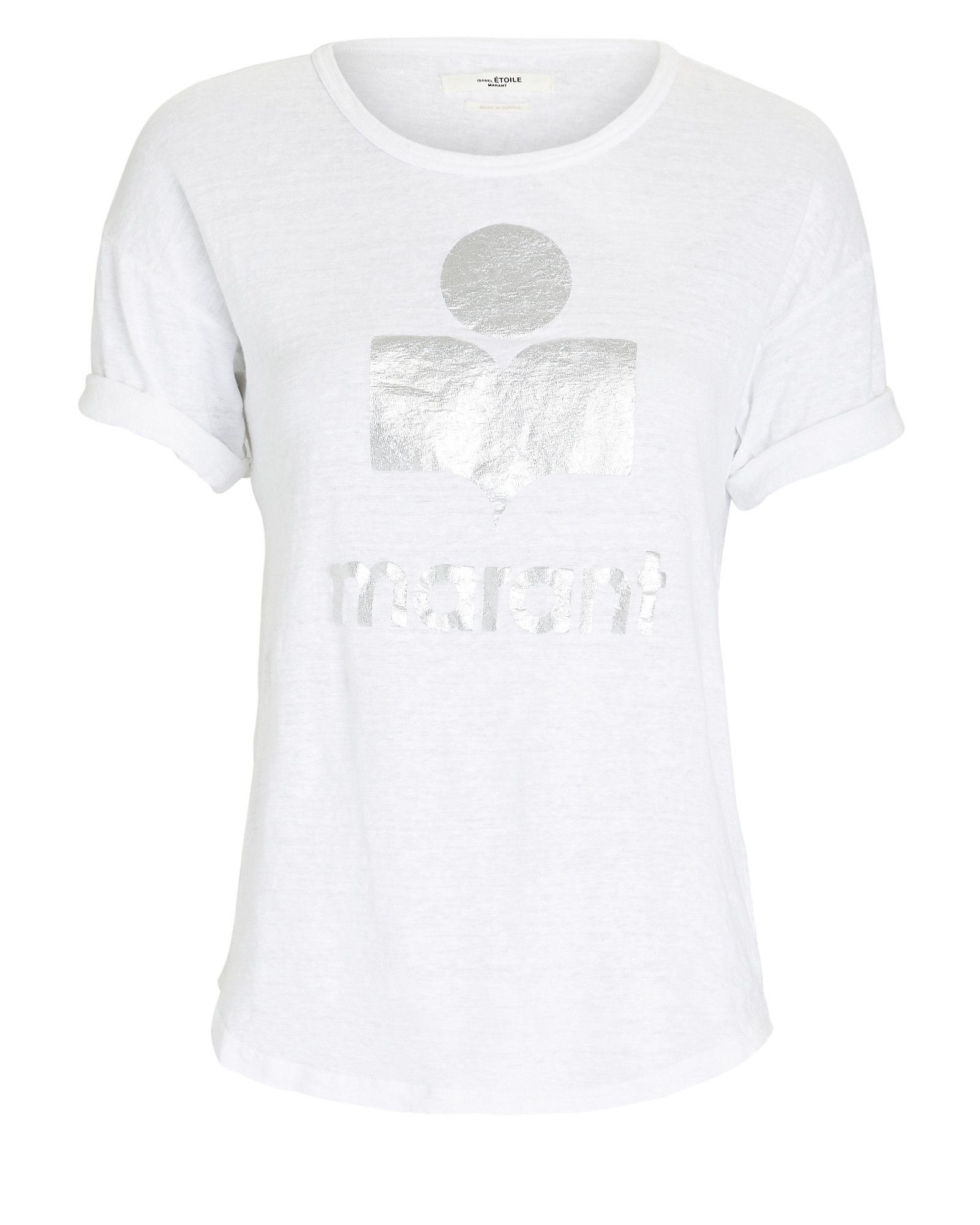 Isabel Marant Étoile Koldi Logo Linen T-Shirt | INTERMIX®