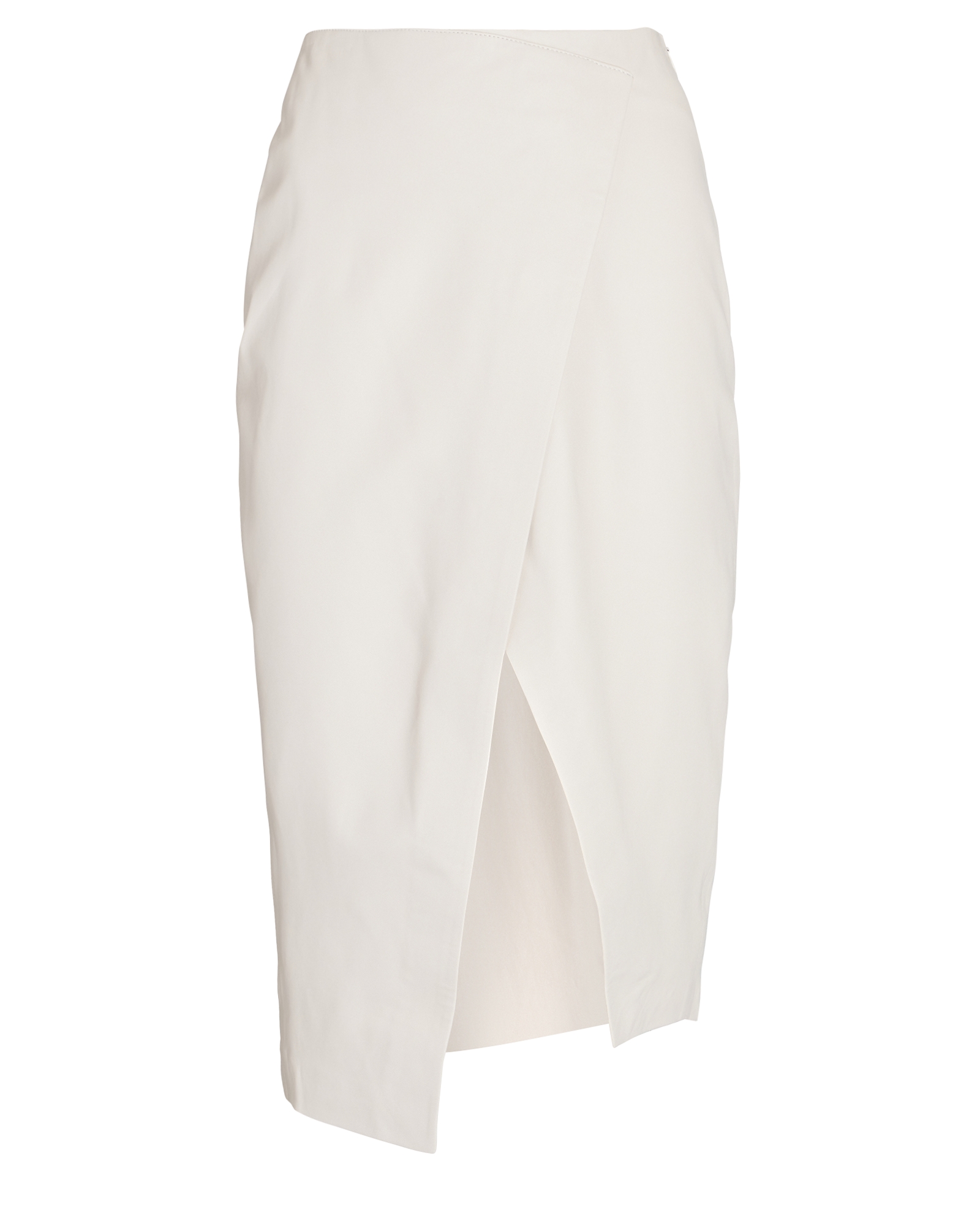 Zeynep Arcay Leather Midi Wrap Skirt| INTERMIX®