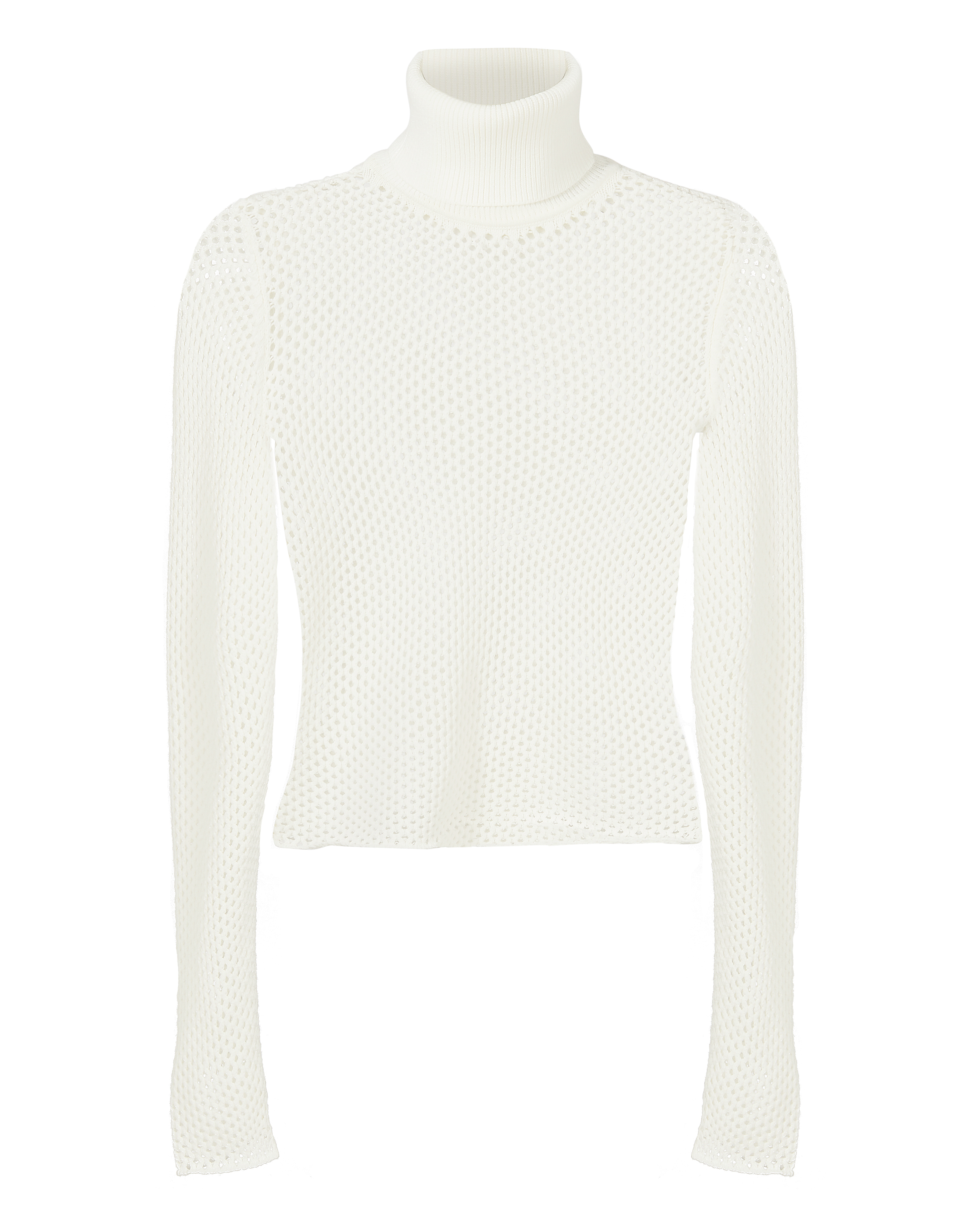 Open Knit Cropped Turtleneck Sweater | A.L.C.