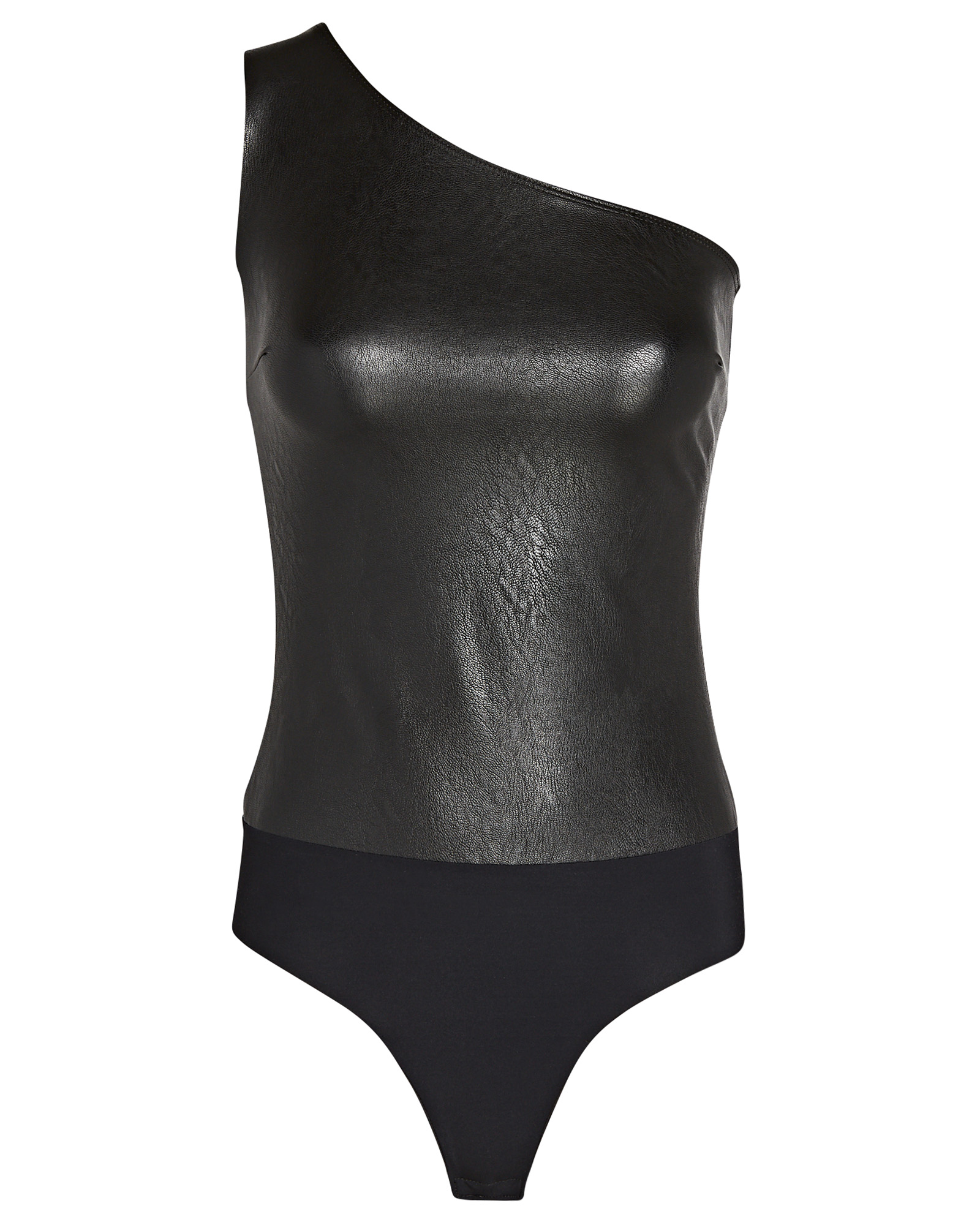 Commando Faux Leather One-Shoulder Bodysuit | INTERMIX®