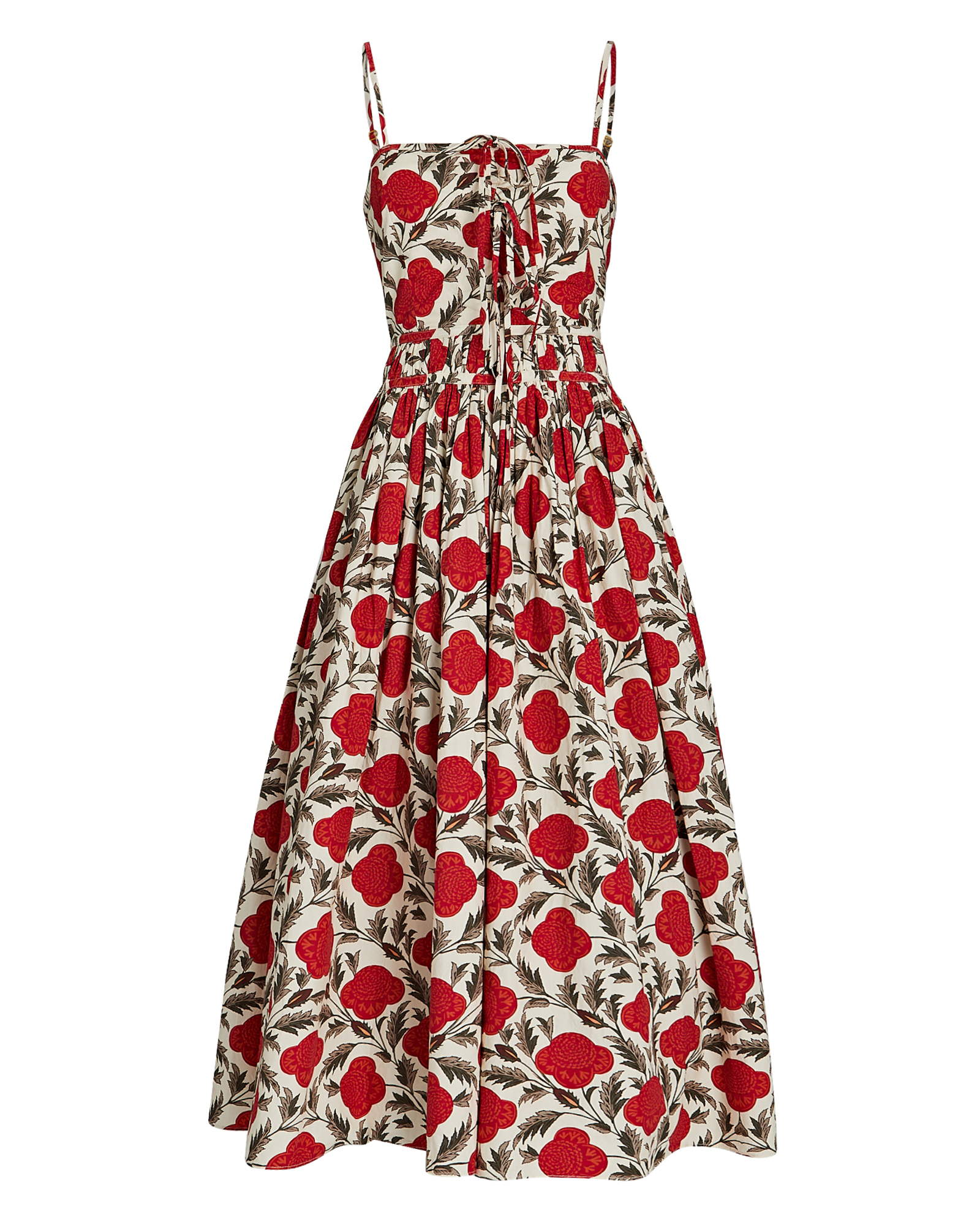 RHODE Katrina Floral Cotton Midi Dress | INTERMIX®