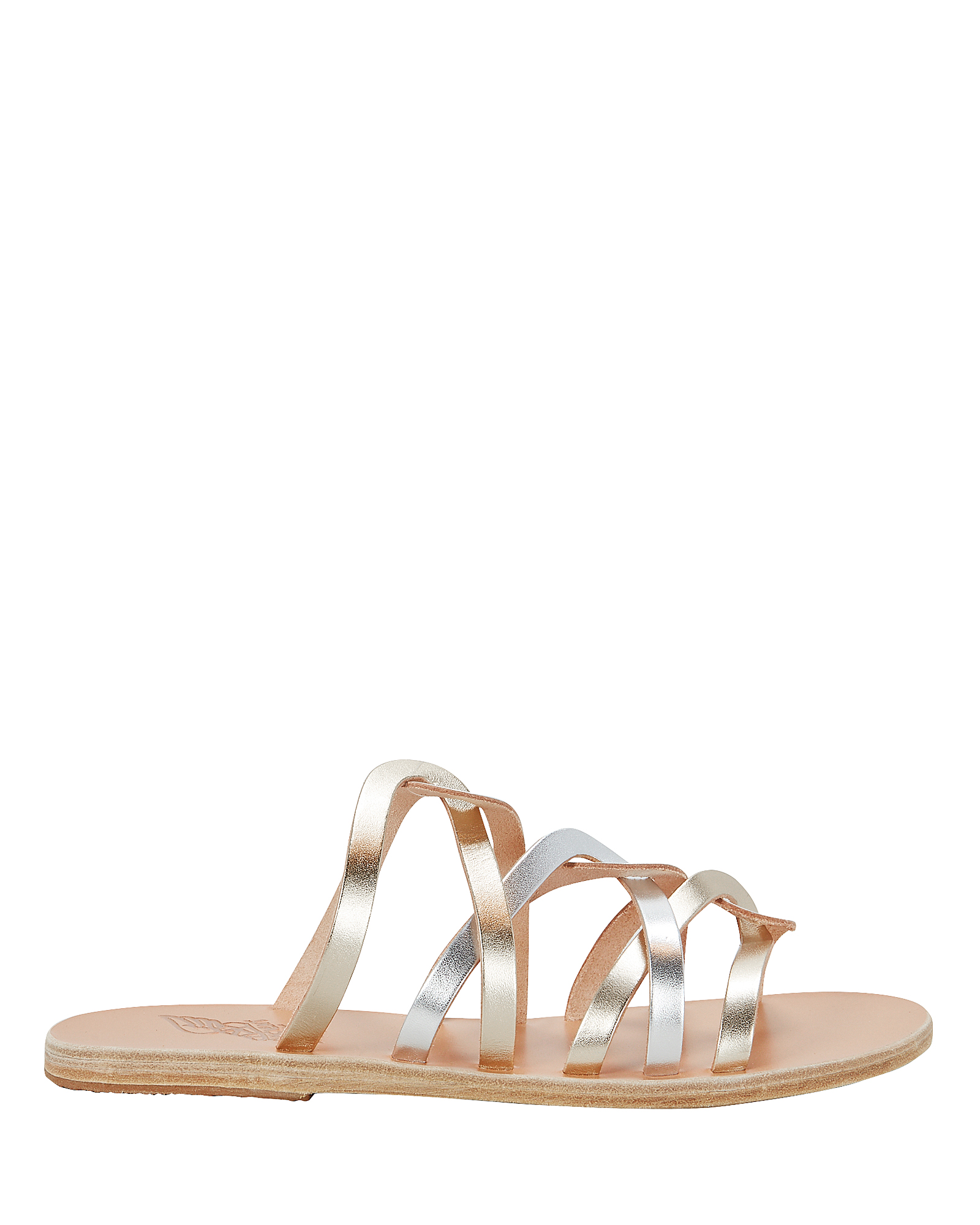 Donousa Silver Slide Sandals | INTERMIX®