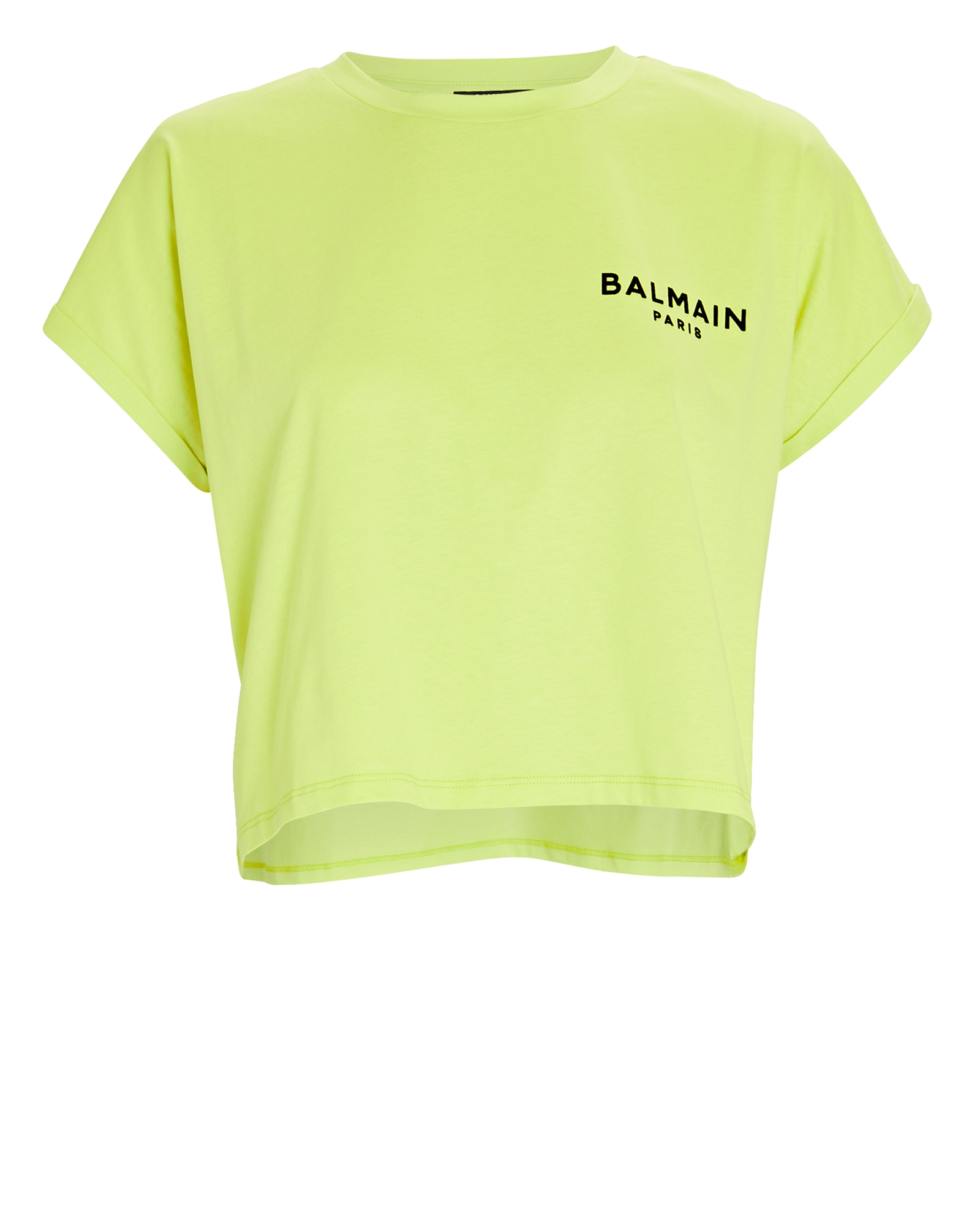 Balmain Cropped Logo T-Shirt | INTERMIX®