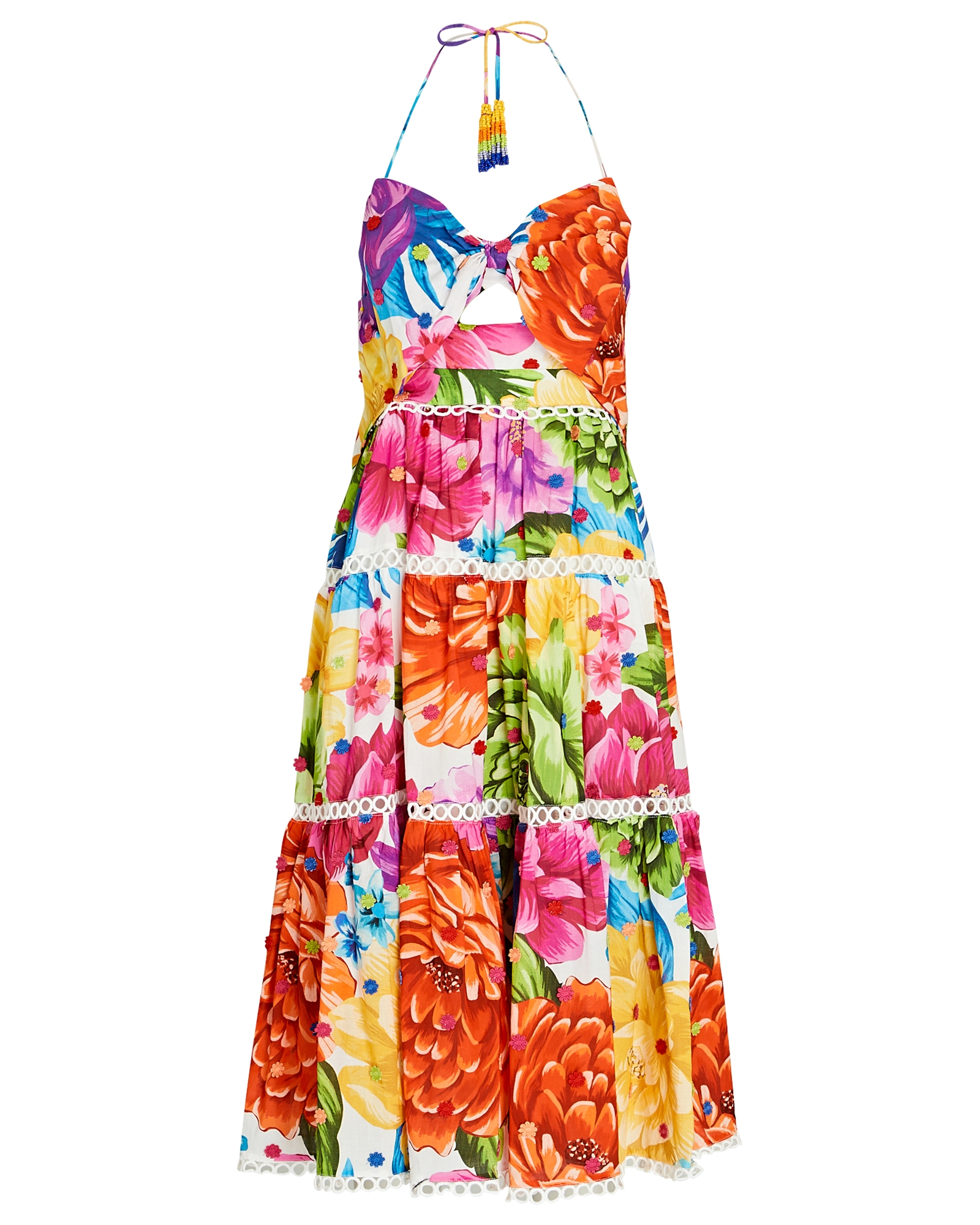 Farm Rio Rainbow Chita Floral Midi Dress | INTERMIX®