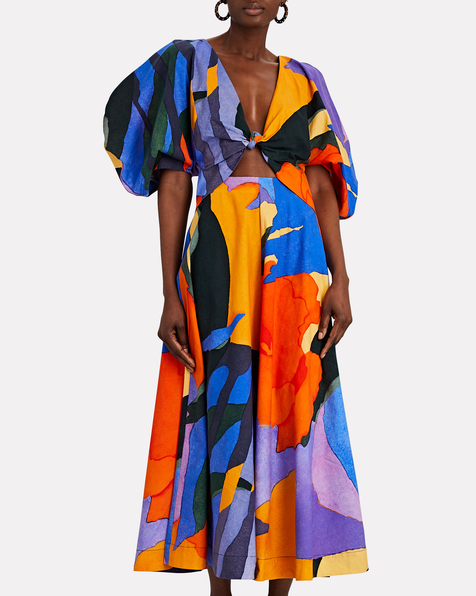 Mara Hoffman Lelia Balloon Sleeve Midi Dress | INTERMIX®