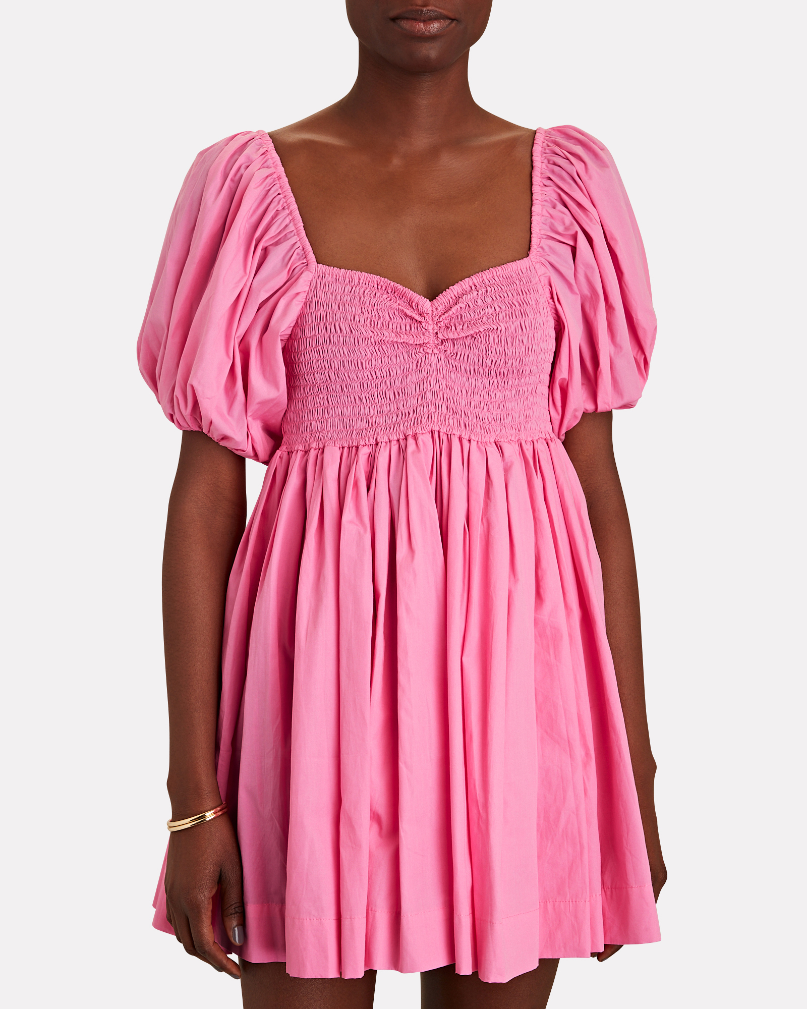 SWF Puff-Sleeve Babydoll Dress | INTERMIX®