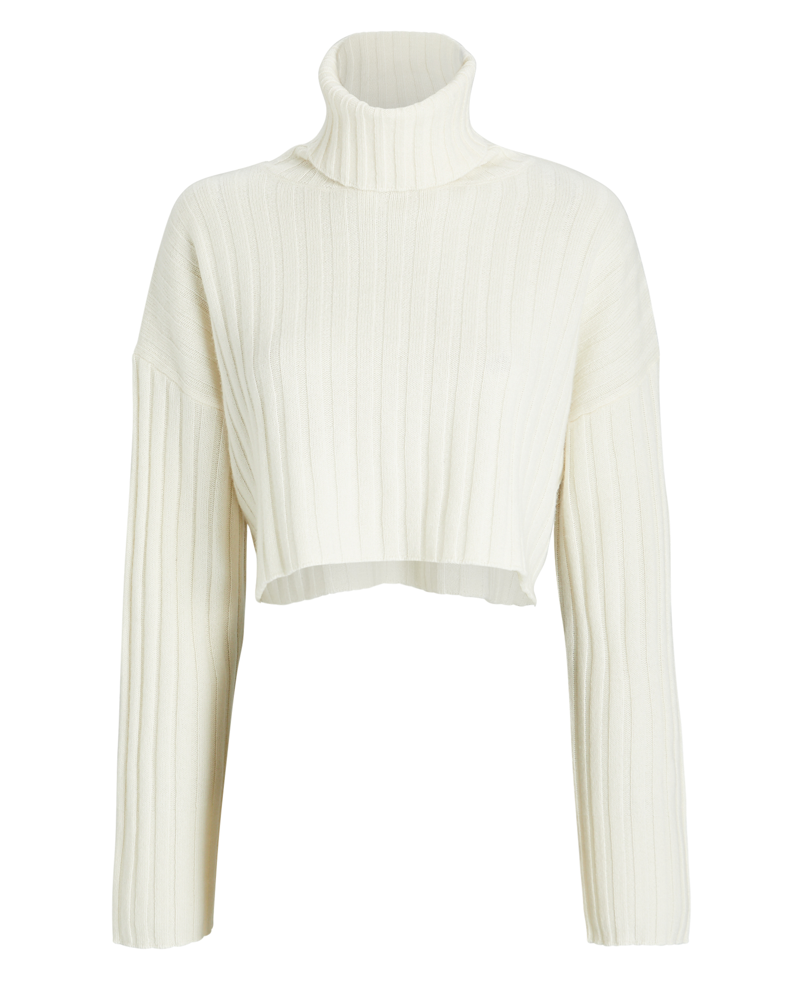 SABLYN Uma Cropped Sweater In White | INTERMIX®