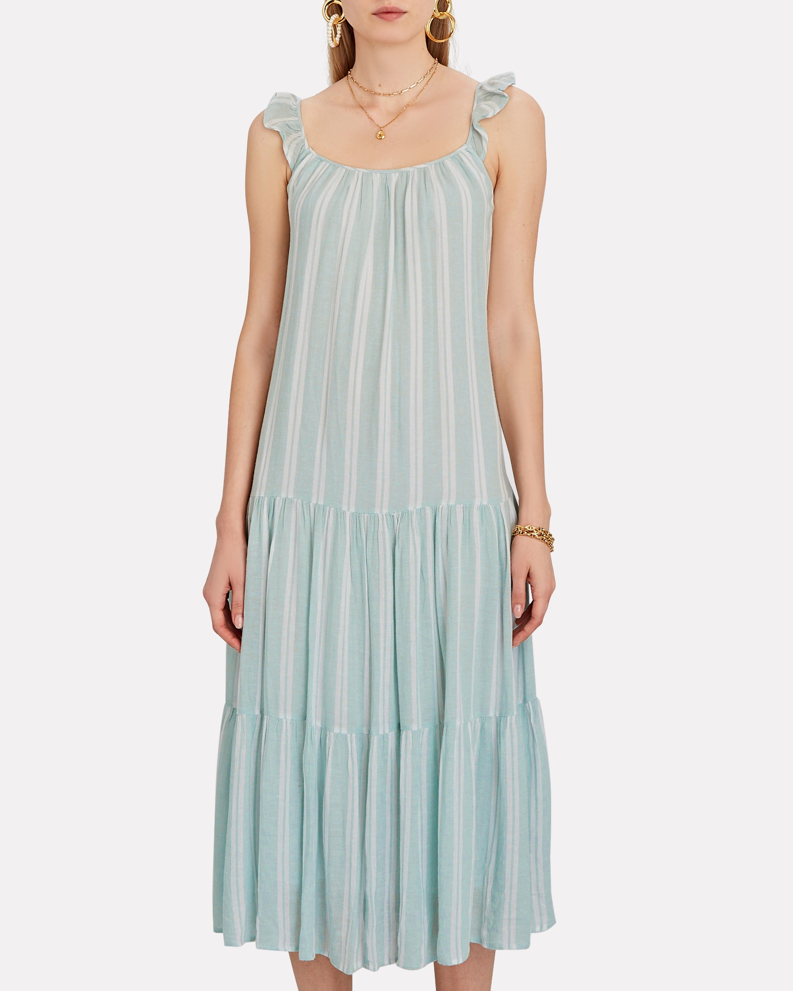 Rails Capri Tiered Stripe Midi Dress | INTERMIX®