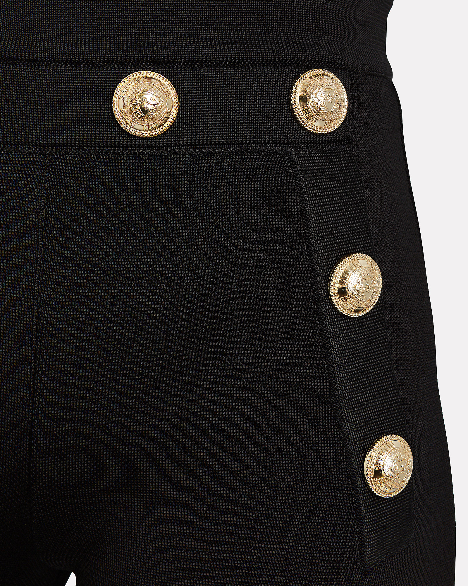 Balmain | Button-Embossed Flared Pants | INTERMIX®