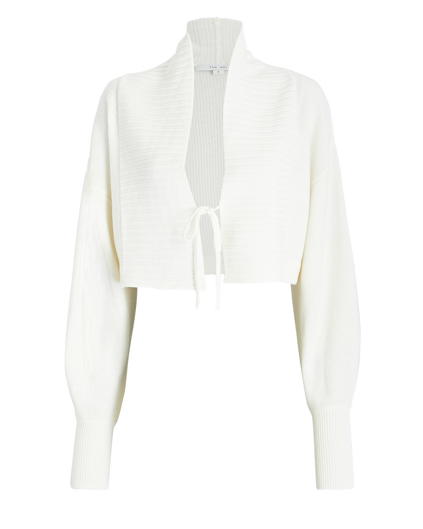 The Sei Wool-Cashmere Cardigan In White | INTERMIX®
