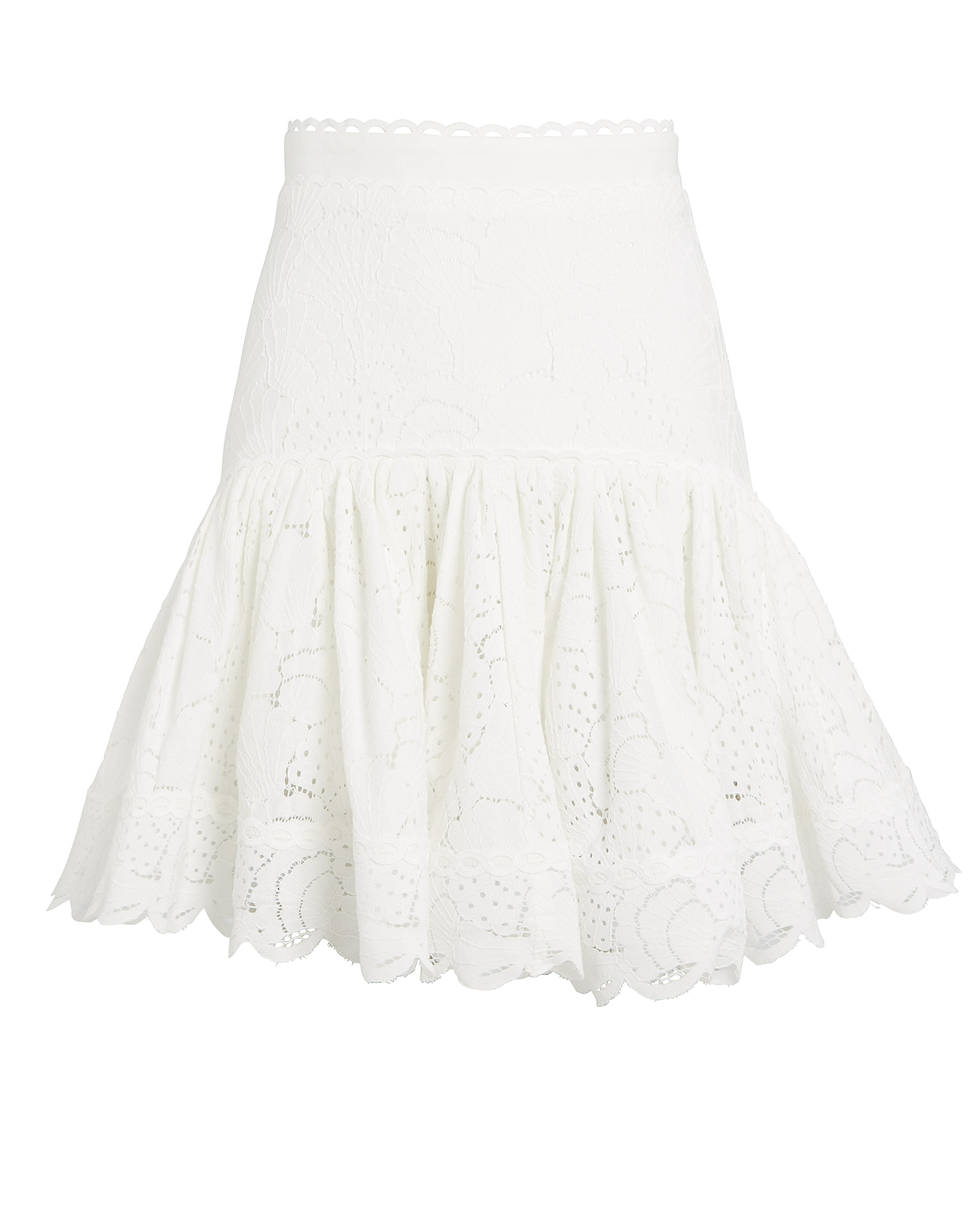 Acler Cookes Lace Flounce Mini Skirt | INTERMIX®