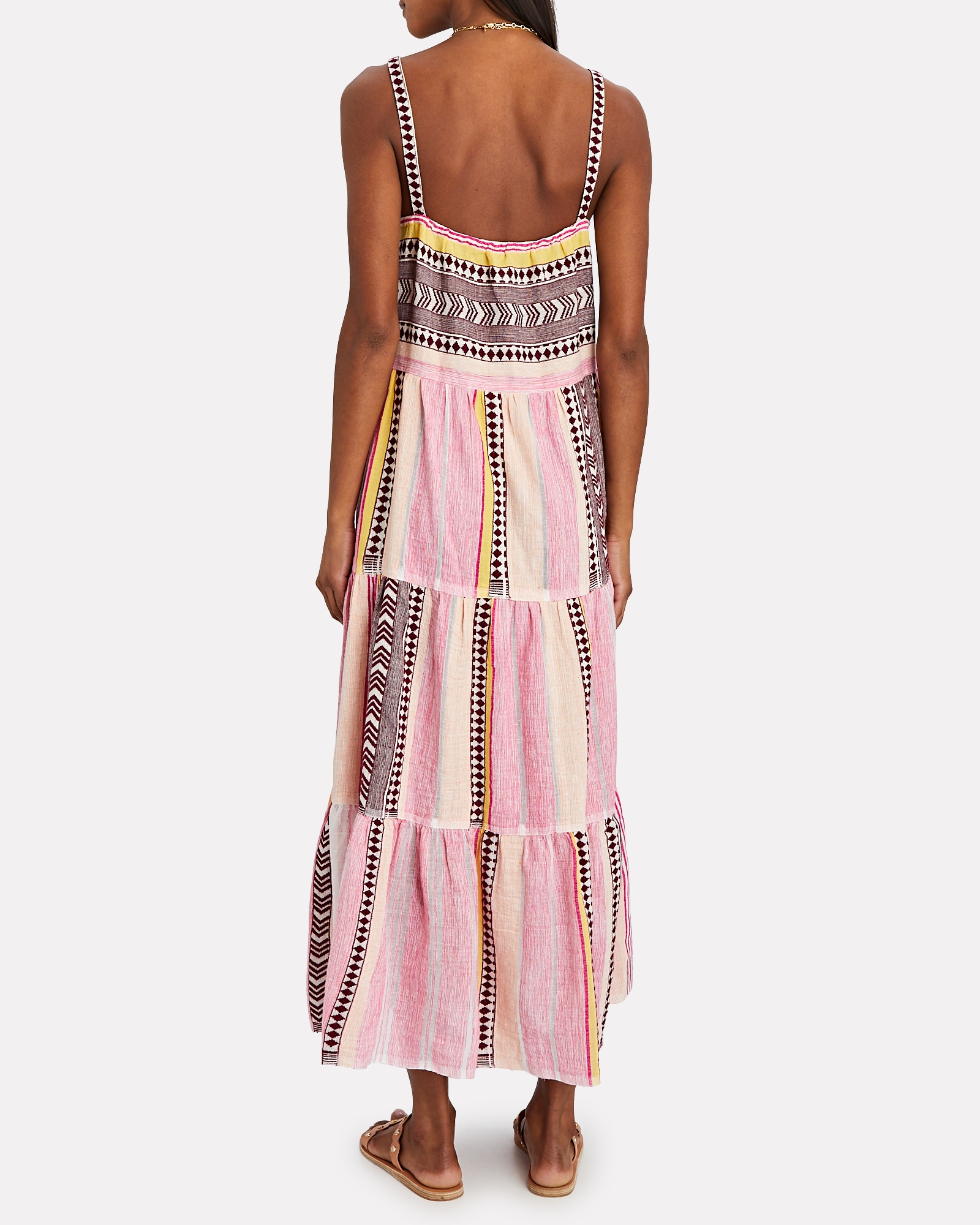 lemlem Neela Striped Sleeveless Midi Dress | INTERMIX®