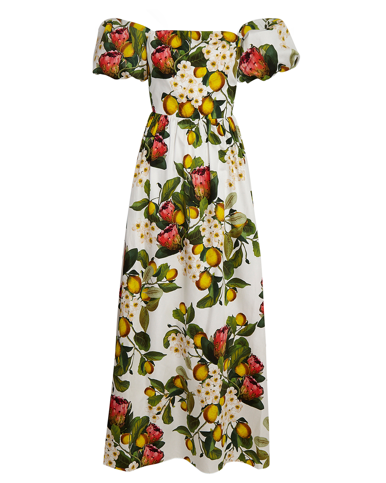 Borgo De Nor Juliet Lemon Blossom Maxi Dress | INTERMIX®