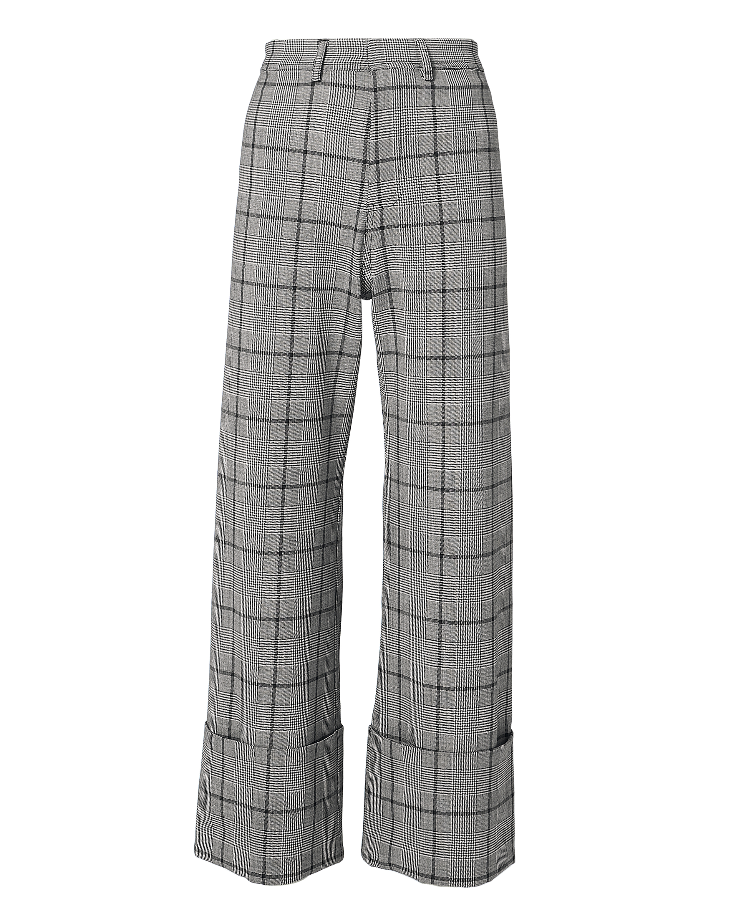 SEA Bacall Plaid Cuff Trousers,PF18-04