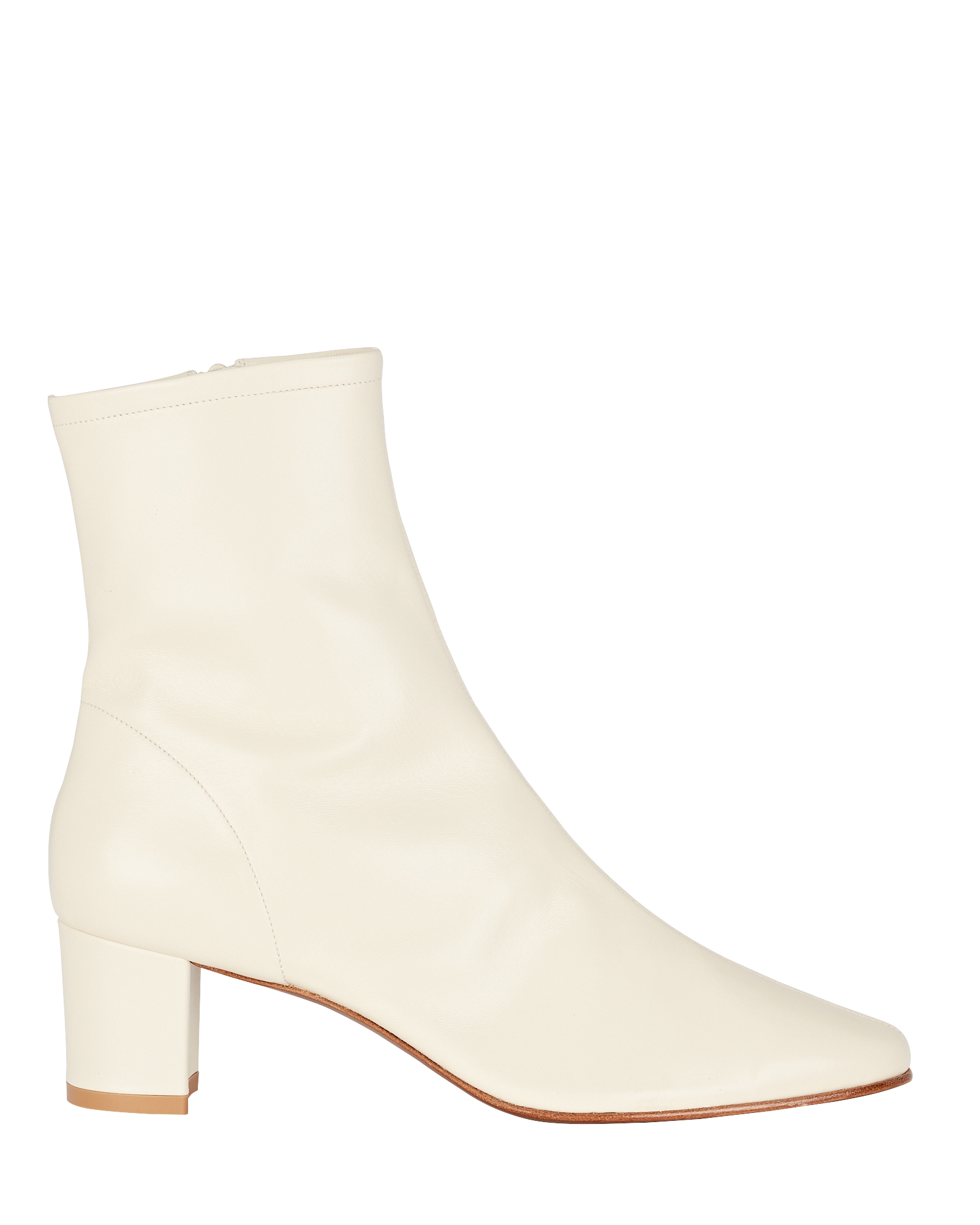 BY FAR Sofia Leather Ankle Boots | INTERMIX®
