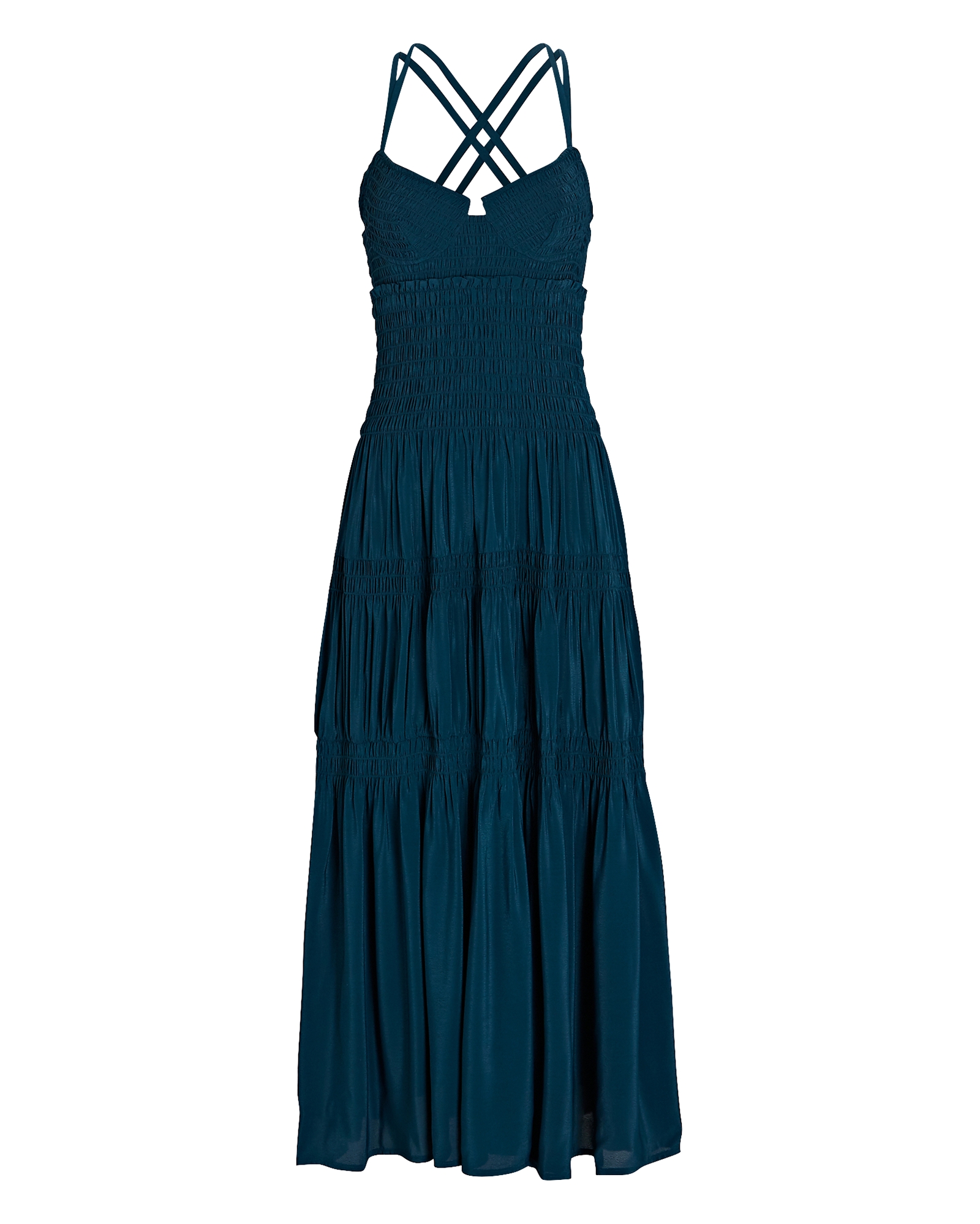 Proenza Schouler Smocked Bustier Midi Dress | INTERMIX®