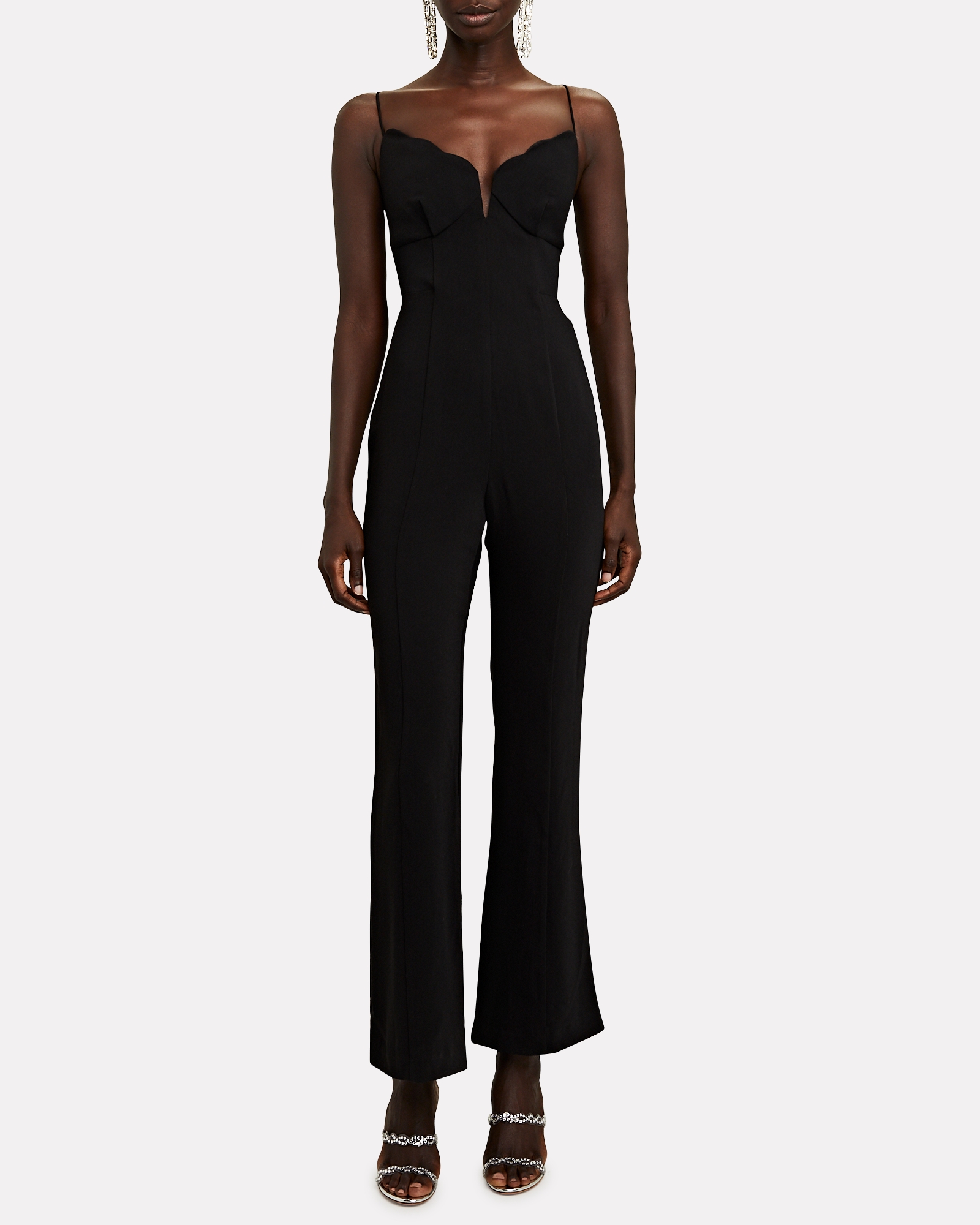 Significant Other Jeannie Scalloped Crepe Jumpsuit | INTERMIX®