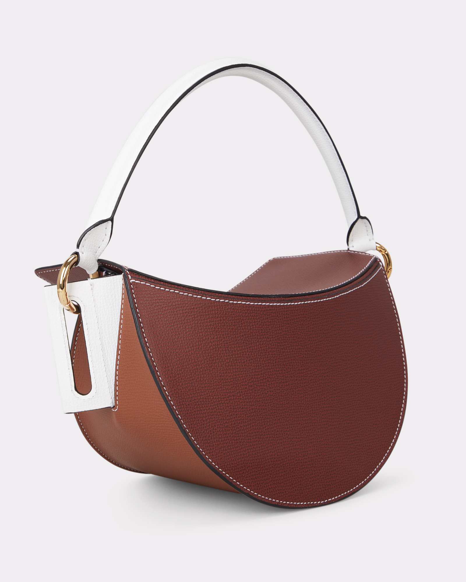 Brown Dip Colorblock Bag | INTERMIX®