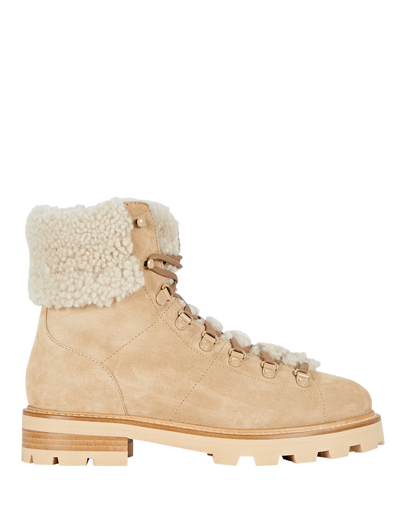 Jimmy Choo Eshe Suede Lace-Up Combat Boots | INTERMIX®