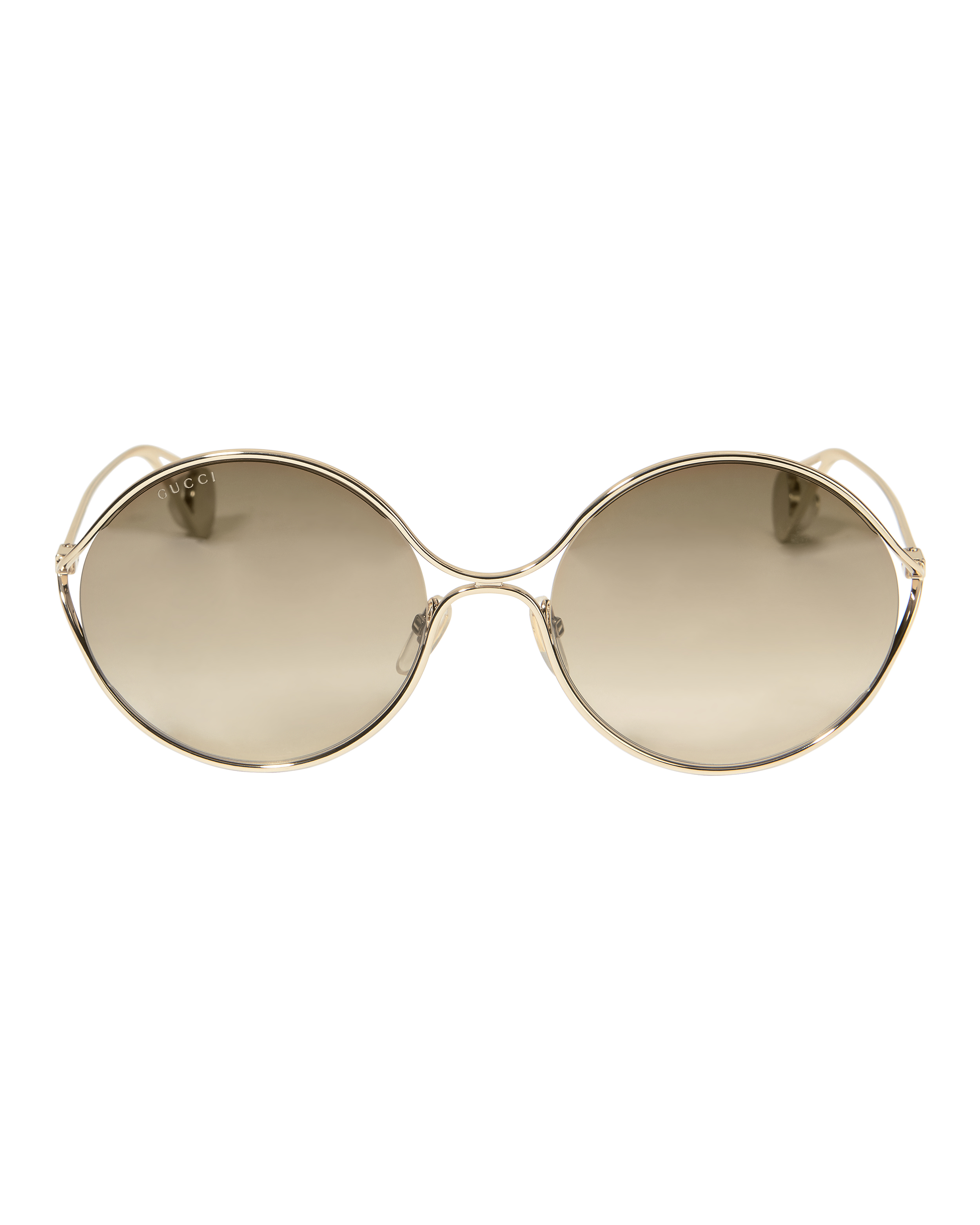 GUCCI Oval Metal Sunglasses,060005551914