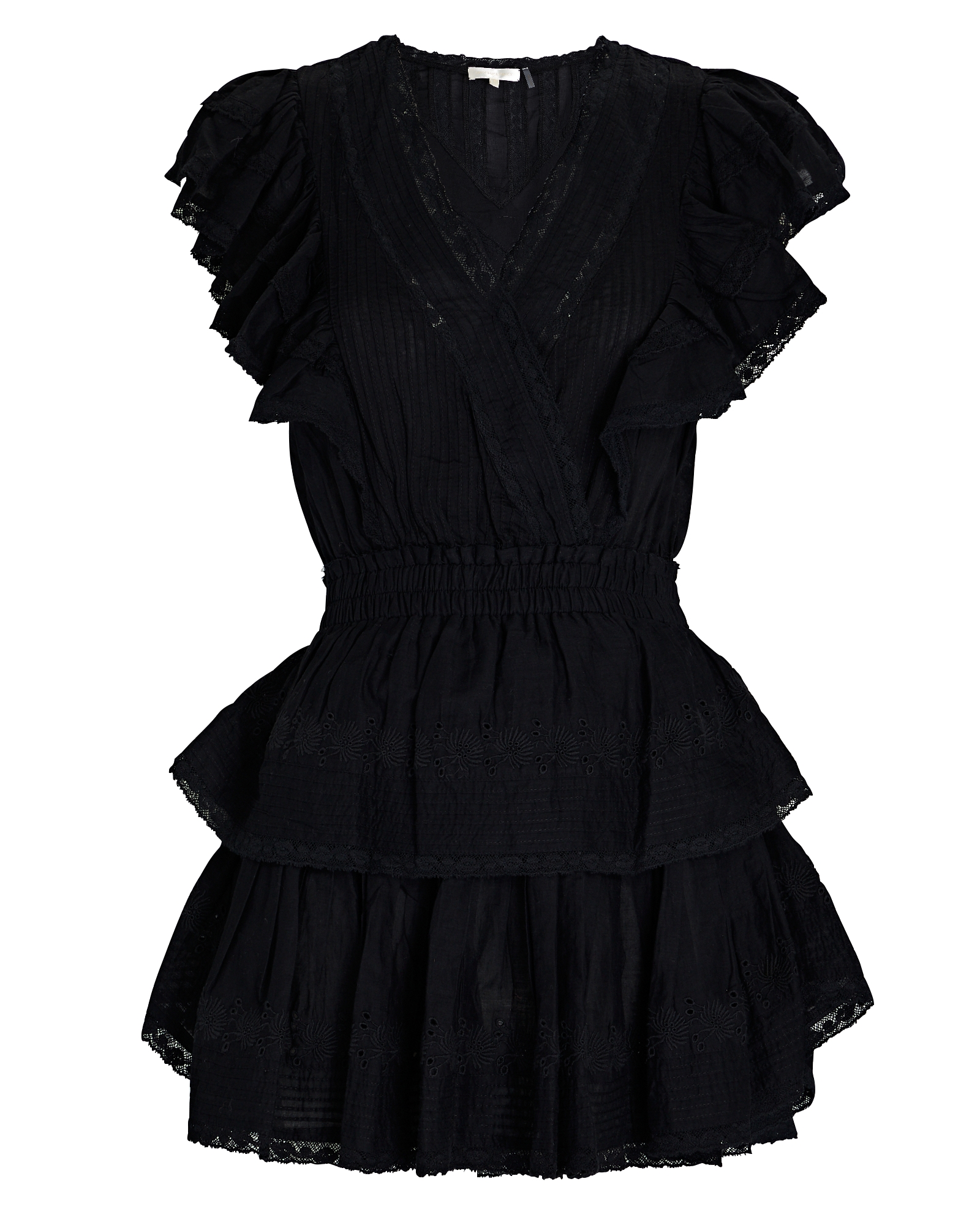 LoveShackFancy Gwen Ruffled Mini Dress | INTERMIX®