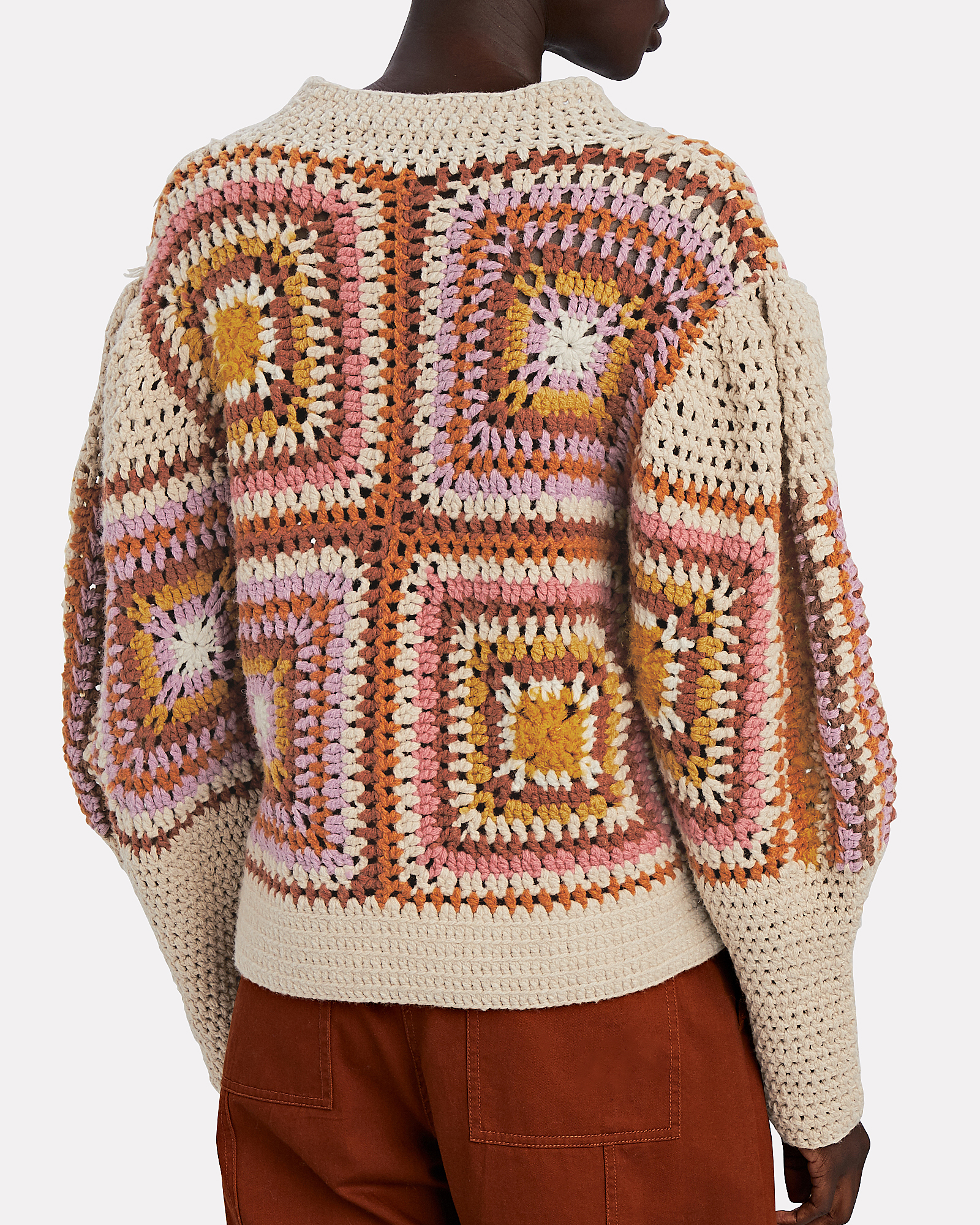 Sea Farrah Crochet Crewneck Sweater | INTERMIX®