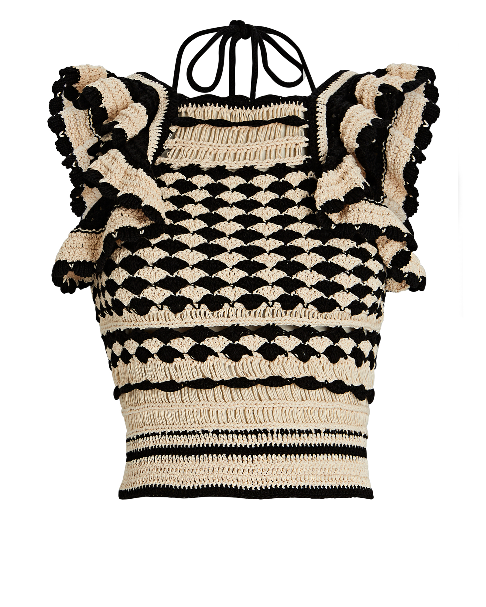 Zimmermann Ruffled Crocheted Cotton Top | INTERMIX®