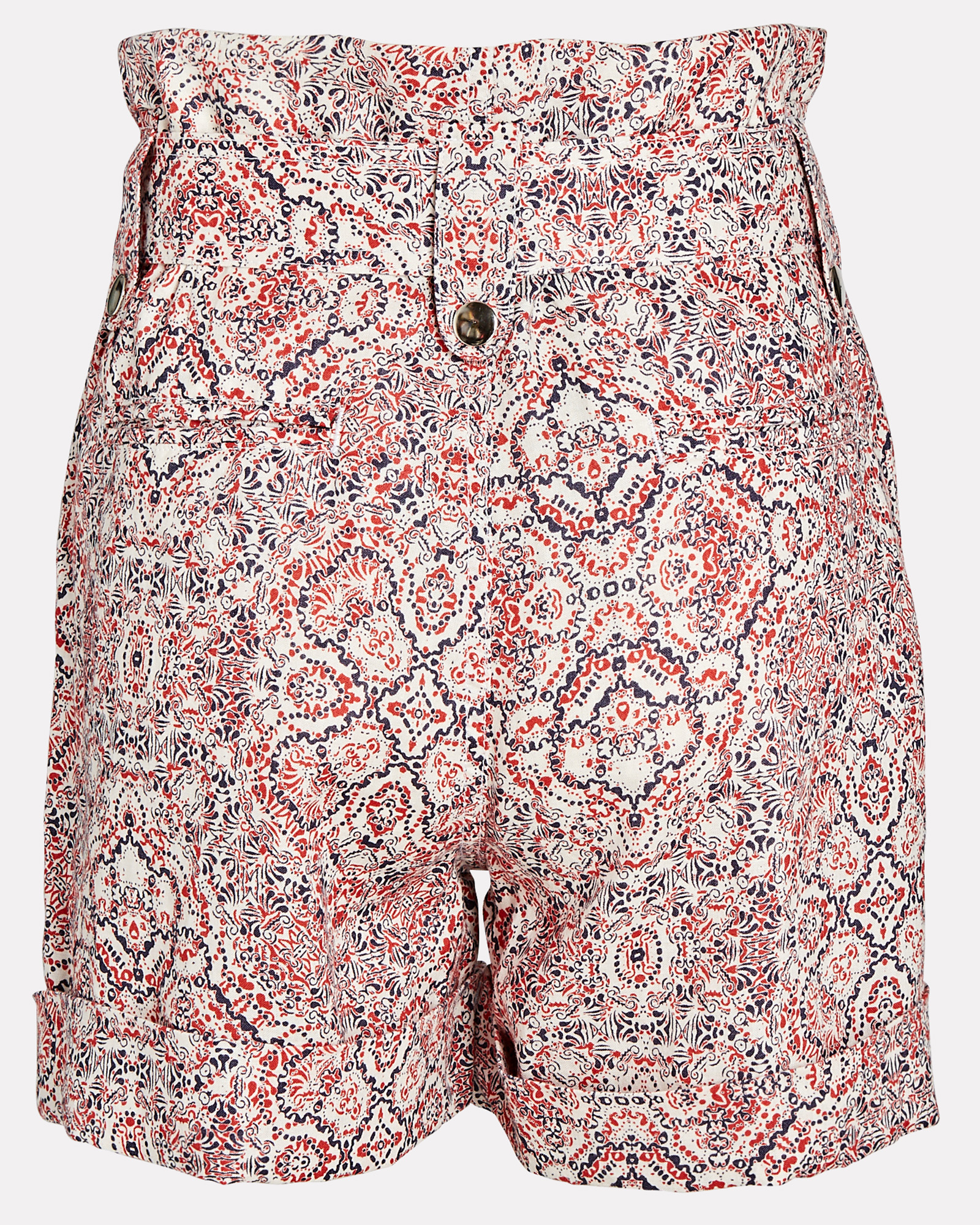 OVERLOVER Clark Paisley Linen Shorts | INTERMIX®