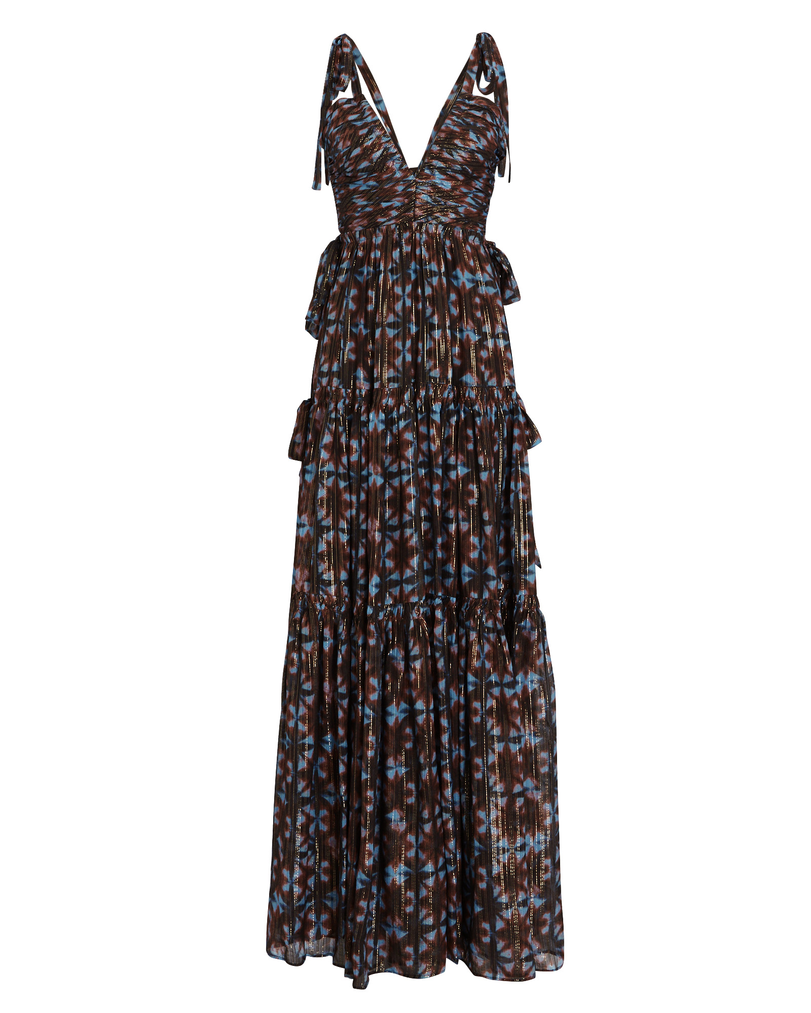 Ulla Johnson Lirra Printed Sleeveless Silk Gown | INTERMIX®