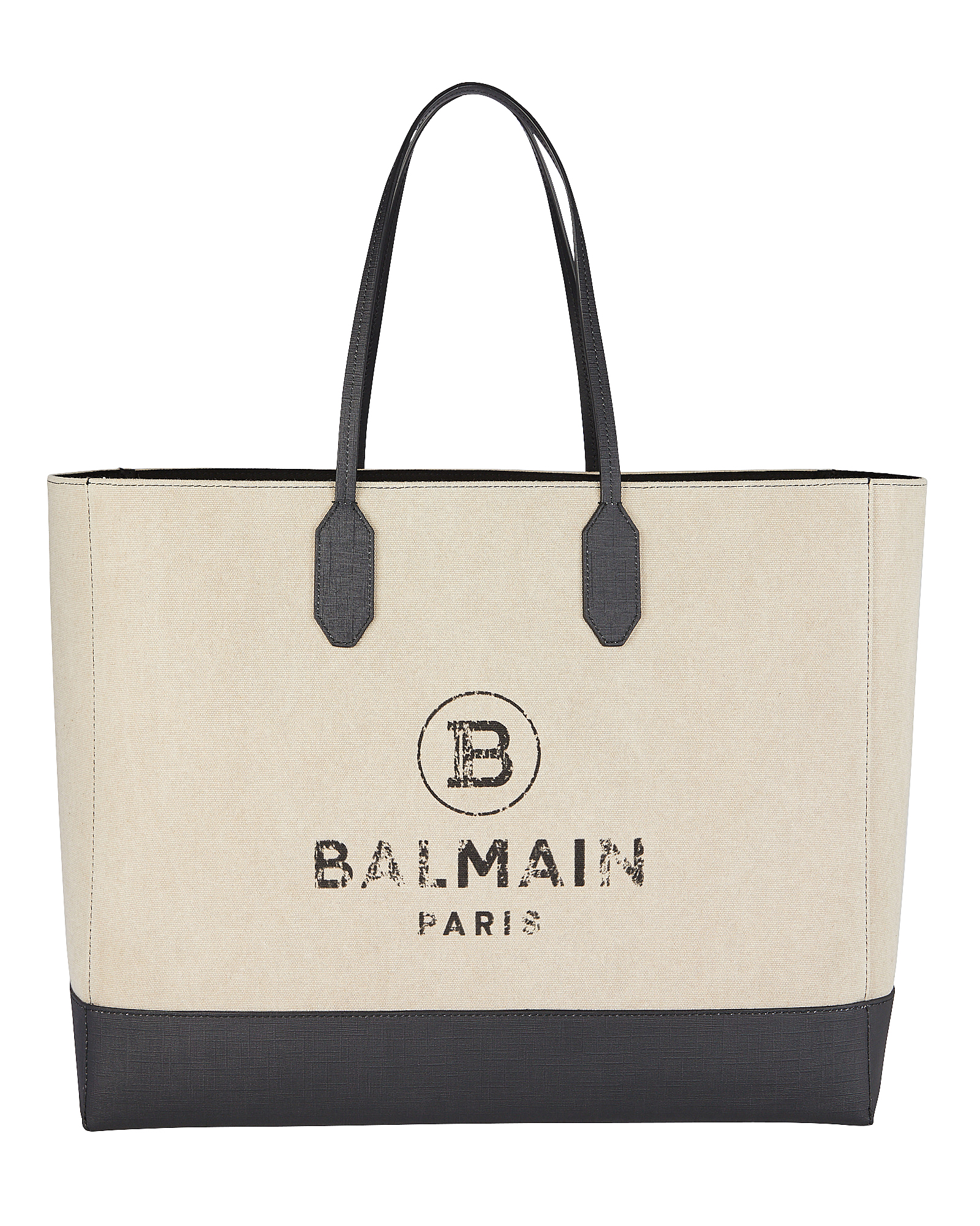 Balmain Medium Logo Canvas Tote Bag | INTERMIX®