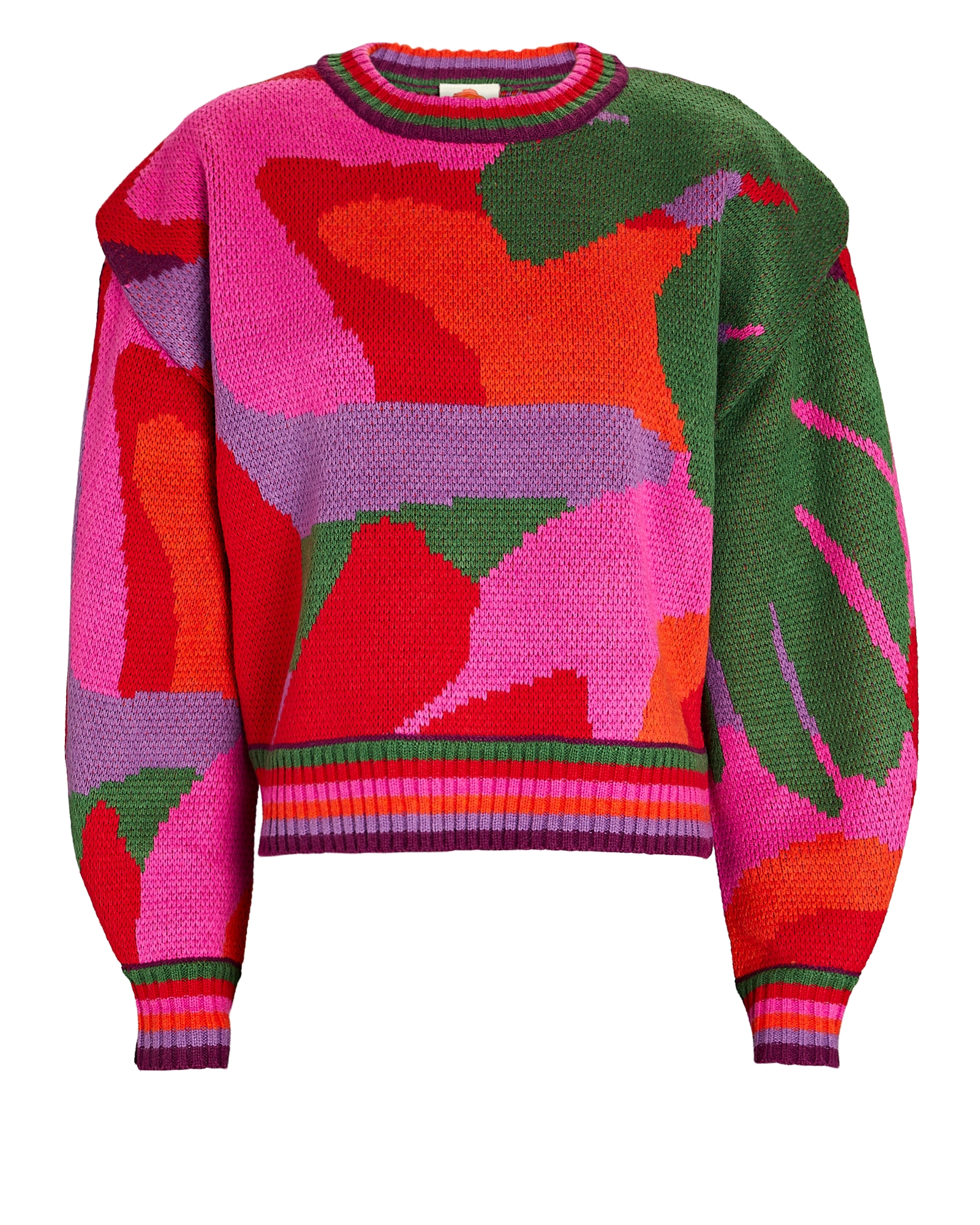 Farm Rio Abstract Wool-Blend Sweater | INTERMIX®