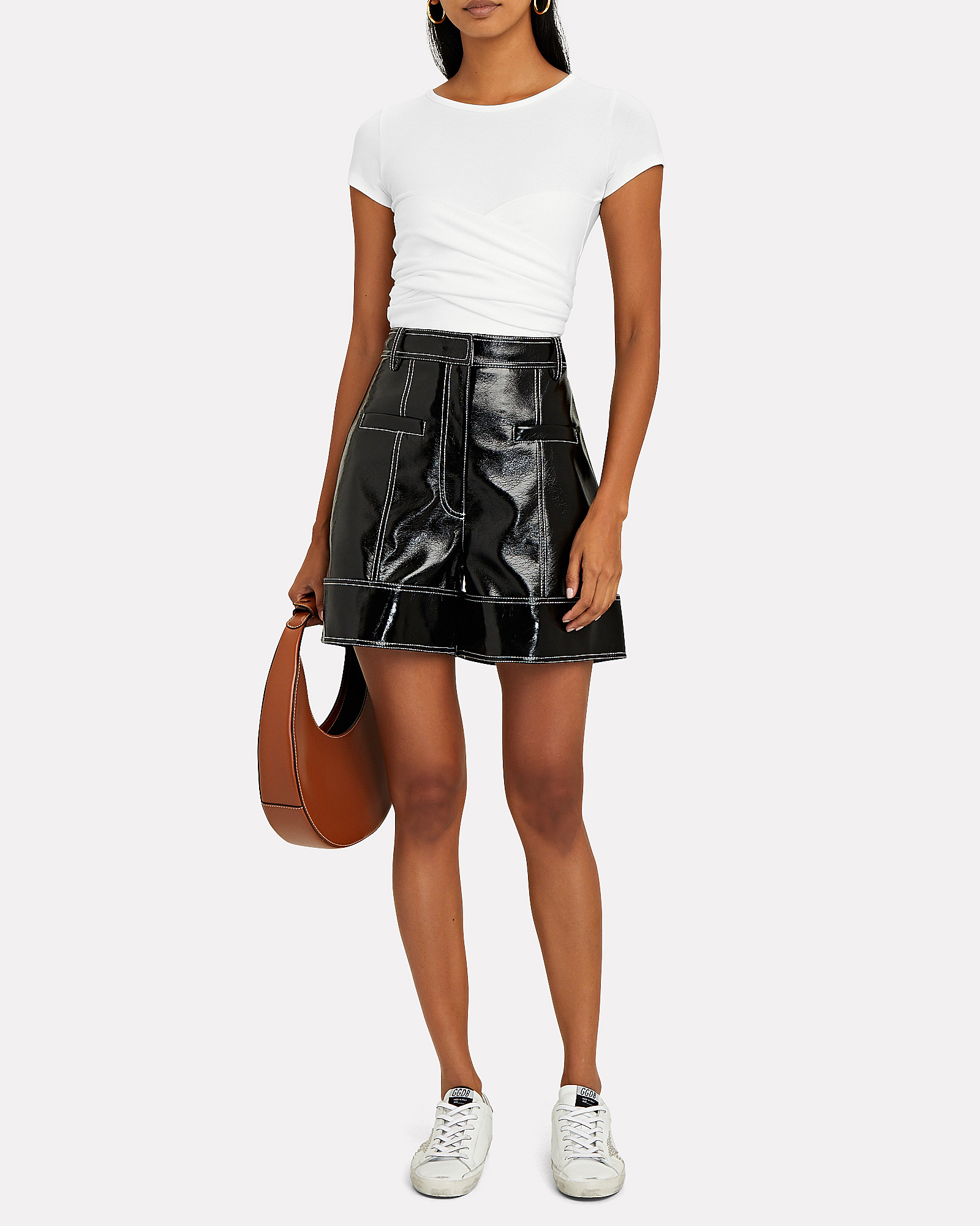 The Line By K Jeanne Ruched T-Shirt | INTERMIX®