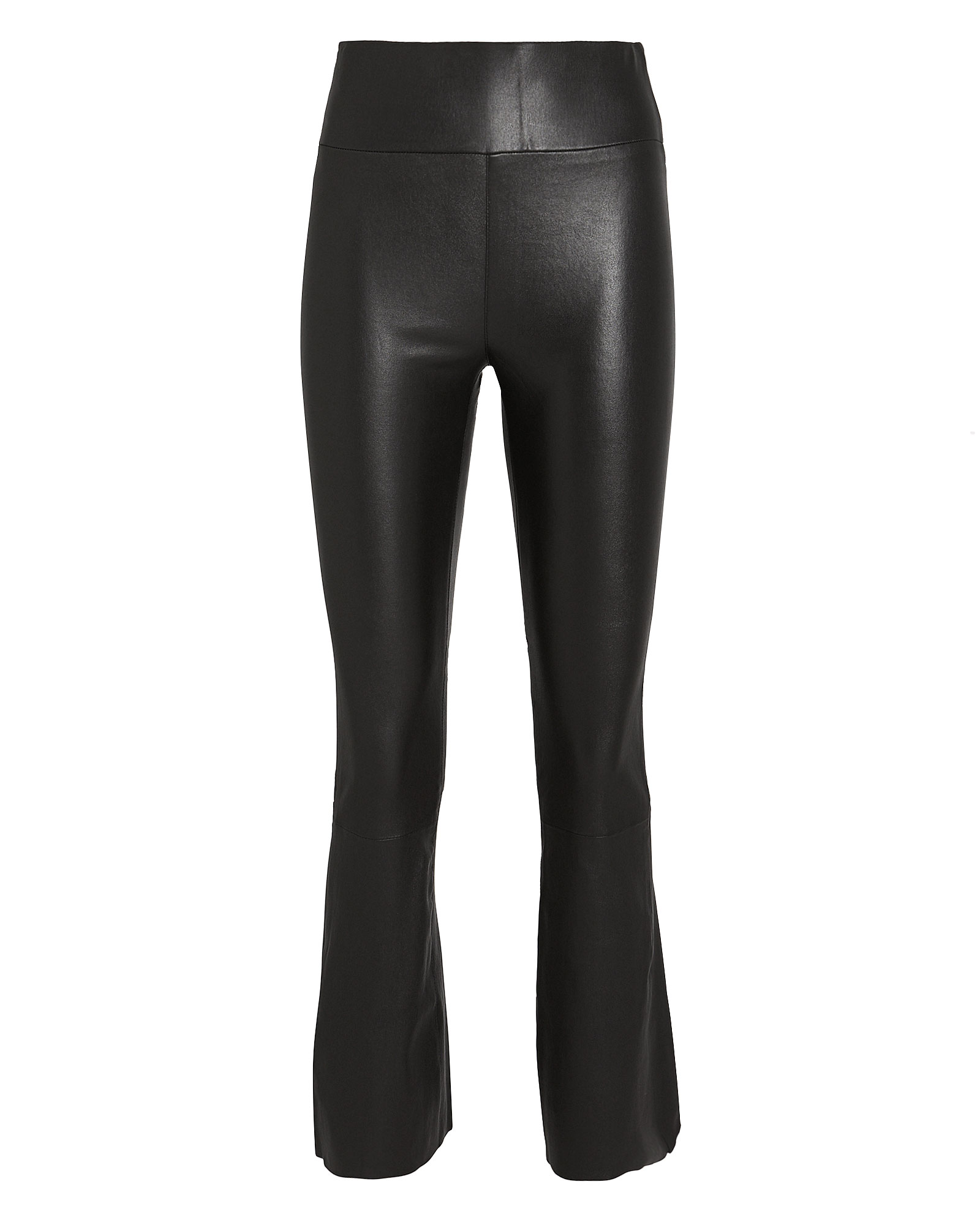 SPRWMN Cropped Flare Leather Leggings | INTERMIX®