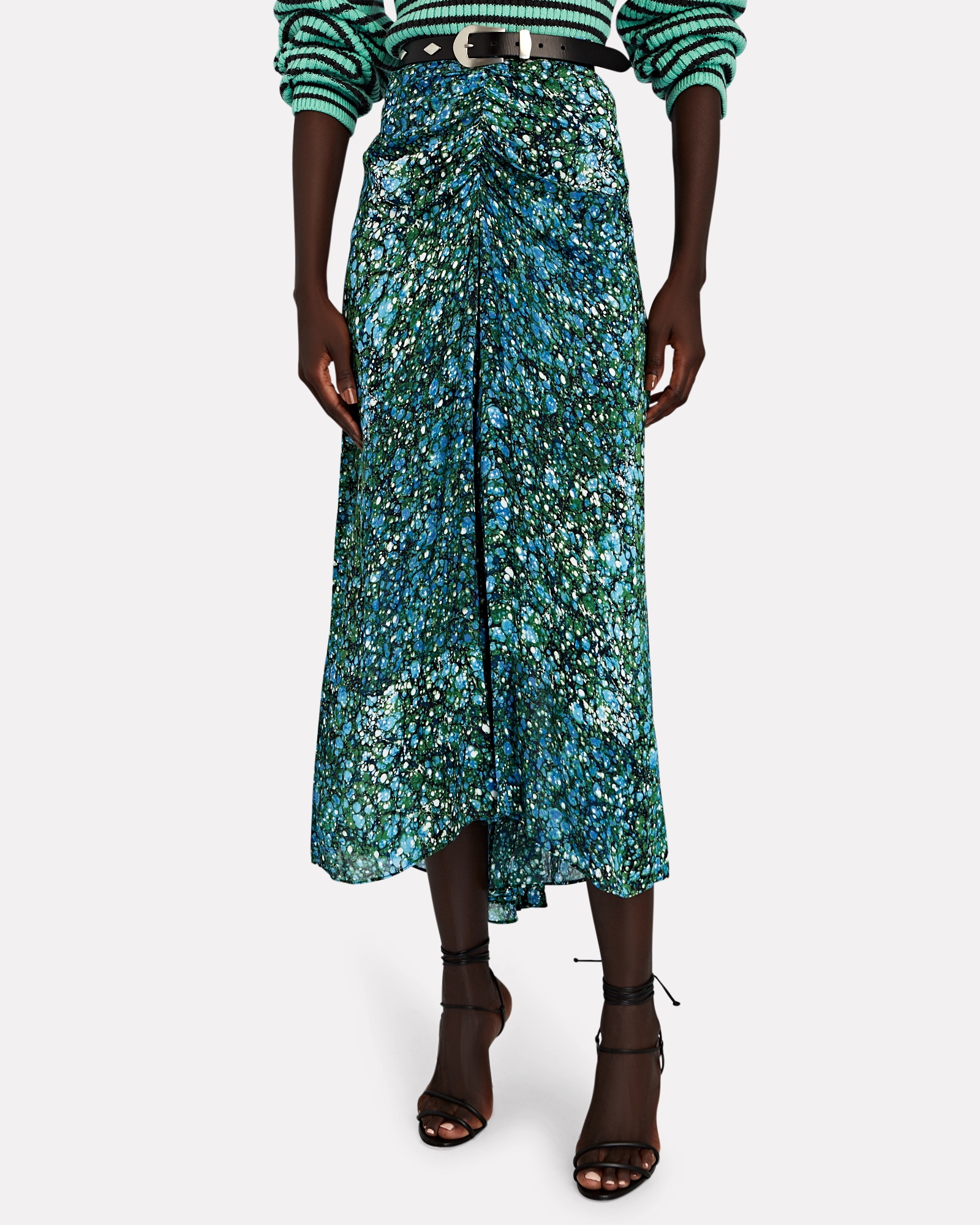 Veronica Beard Limani Printed Midi Skirt | INTERMIX®