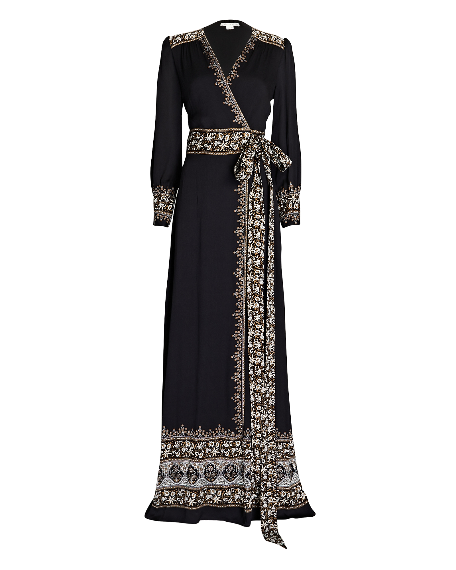 Veronica Beard Blaise Printed Maxi Wrap Dress | INTERMIX®