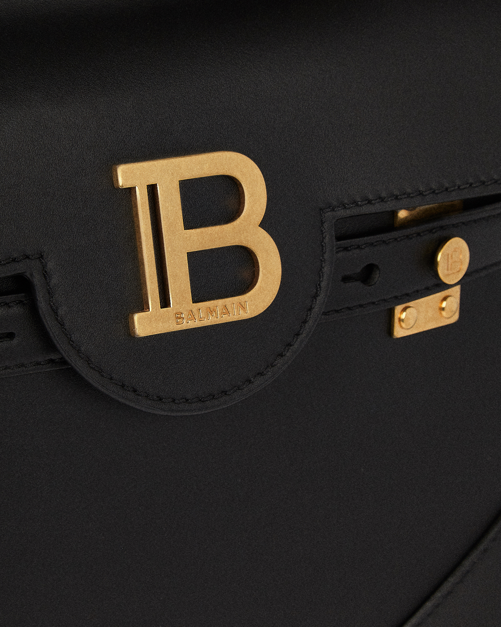 Balmain B-Buzz 23 Logo Leather Bag | INTERMIX®