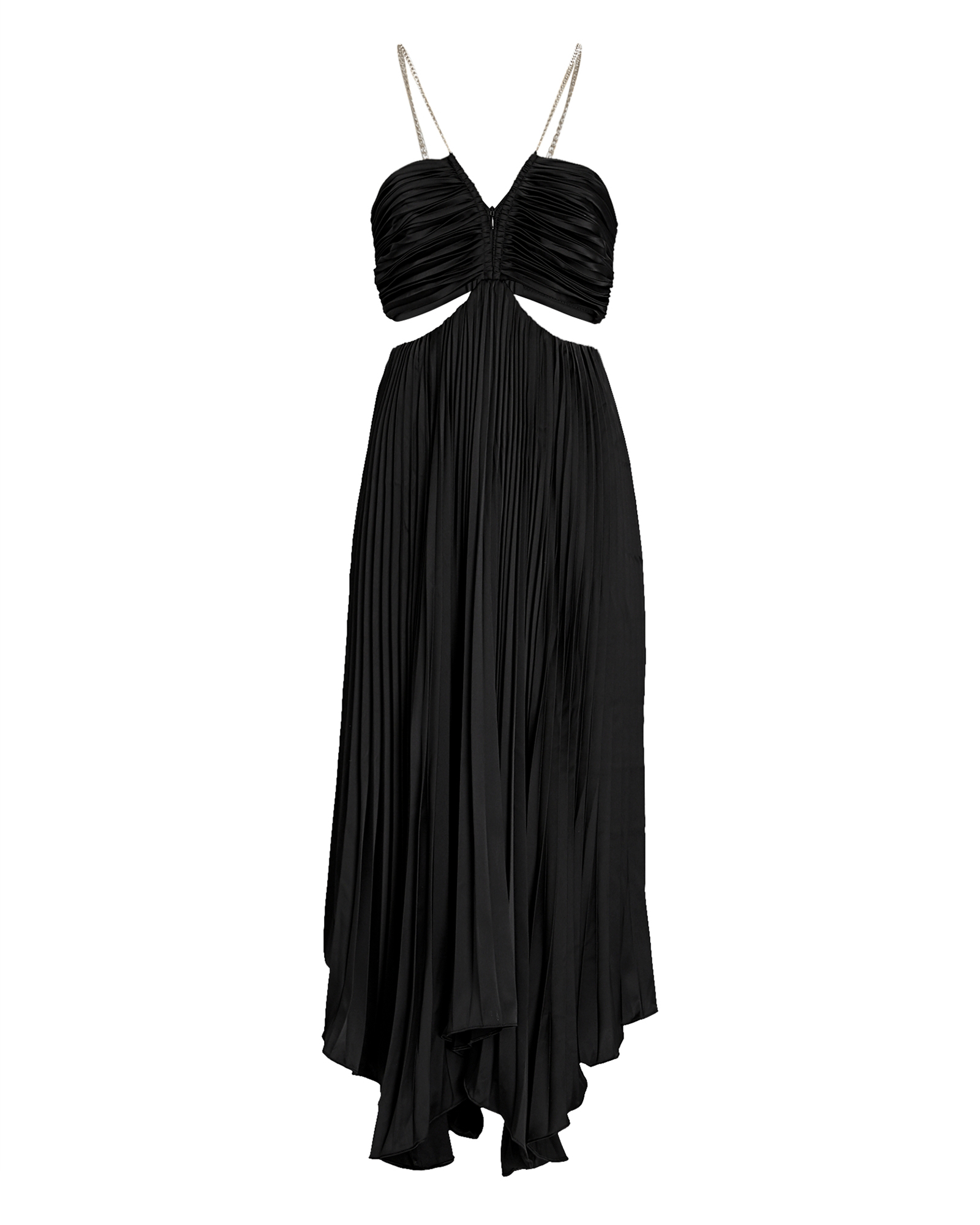 AIIFOS Evie Pleated Cut-Out Midi Dress | INTERMIX®