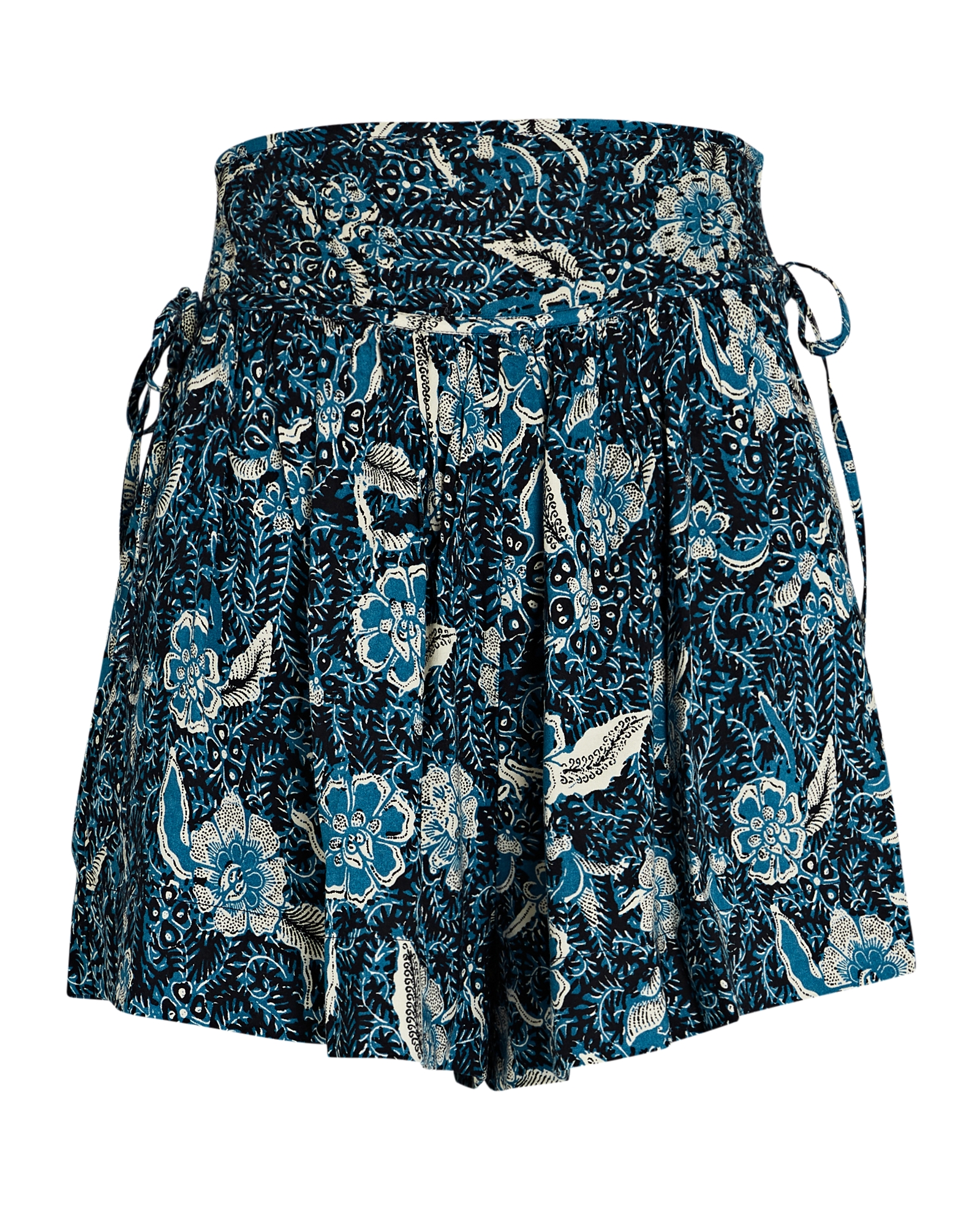 Ulla Johnson Zev Batik Floral High-Rise Shorts | INTERMIX®