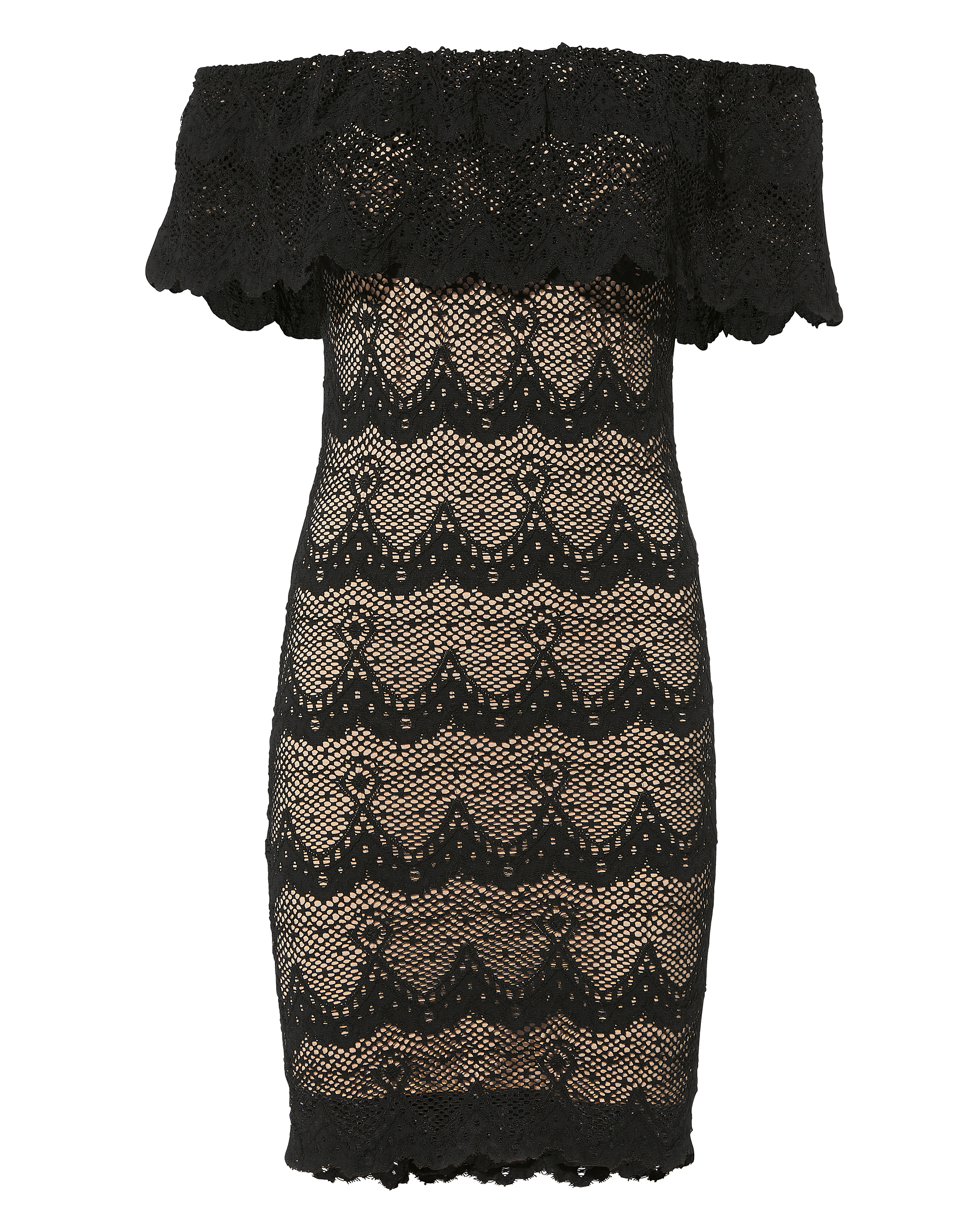 Off The Shoulder Black Bodycon Mini Dress | Nightcap Clothing