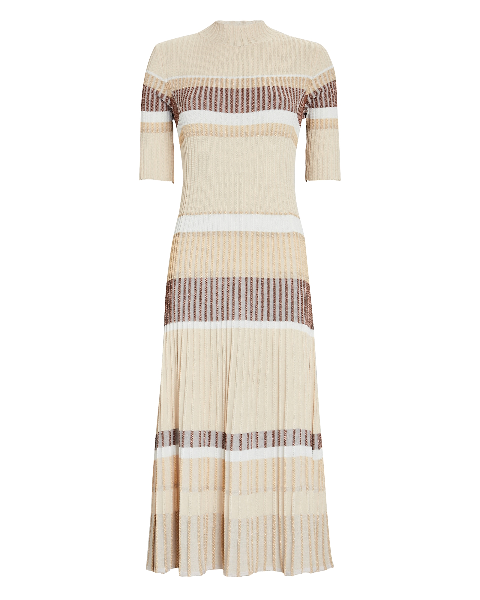 Proenza Schouler Zig-Zag Stripe Rib Knit Midi Dress | INTERMIX®