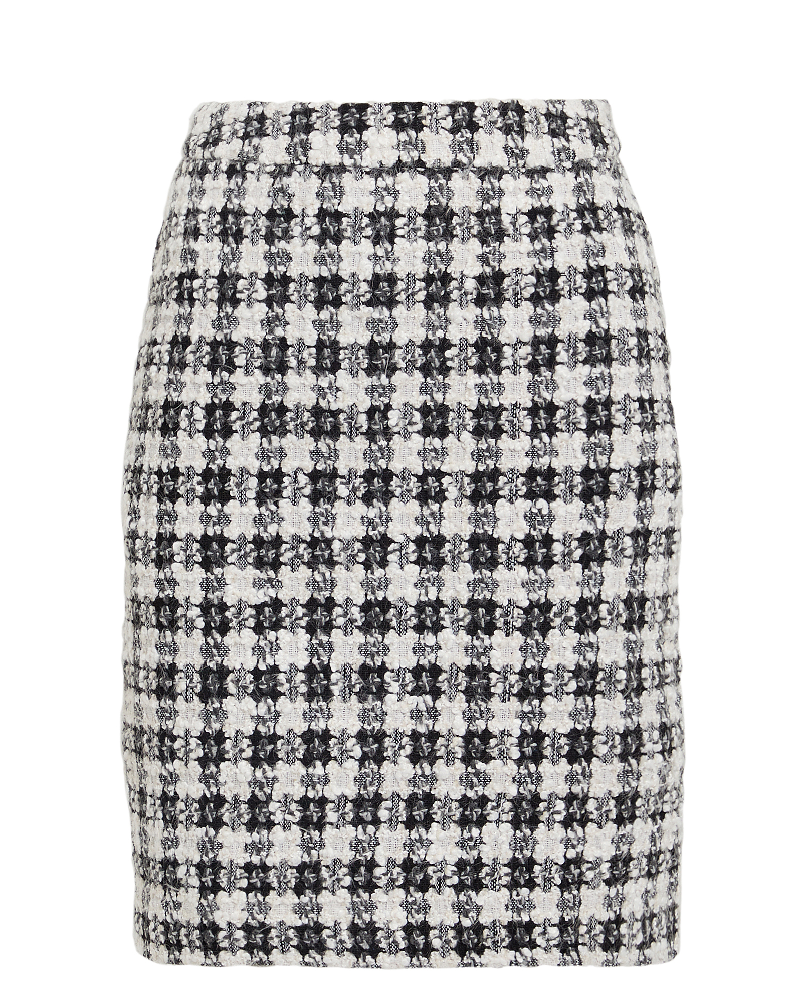 Gestuz Ophelia Bouclé Tweed Mini Skirt In Blk/wht