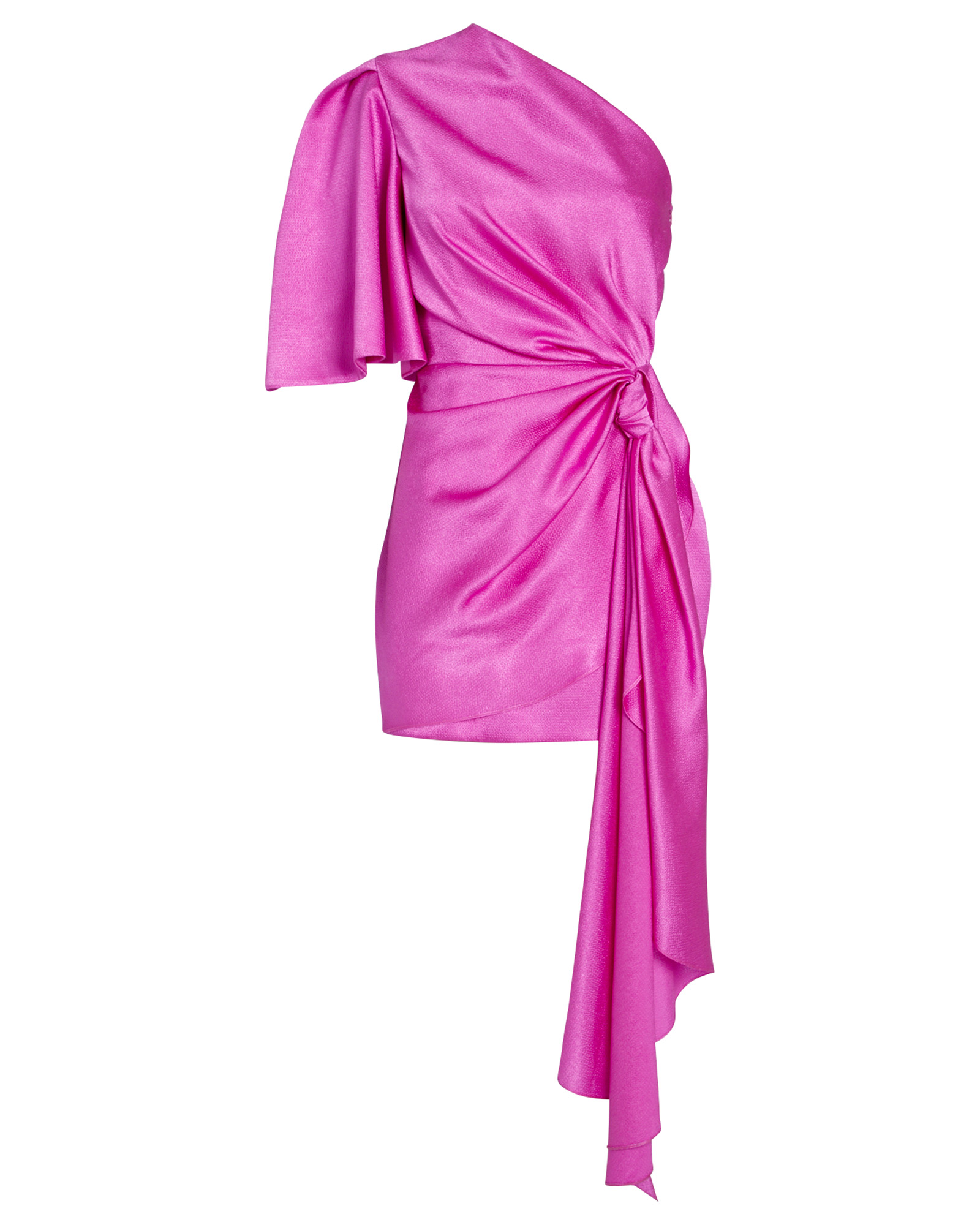 Solace London Marcie Ruched Cotton Dress | INTERMIX®