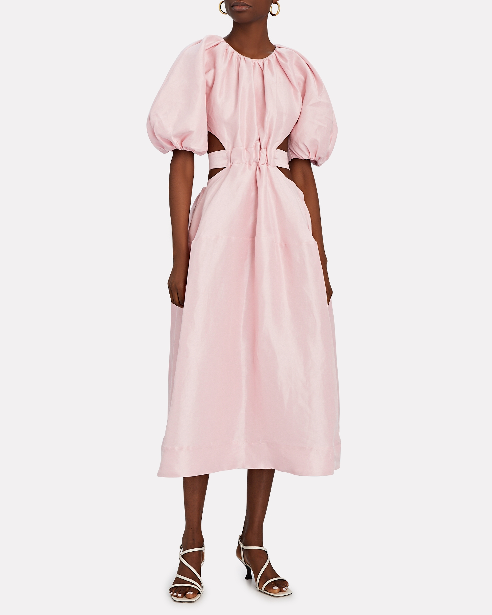 Aje Mimosa Puff Sleeve Midi Dress | INTERMIX®