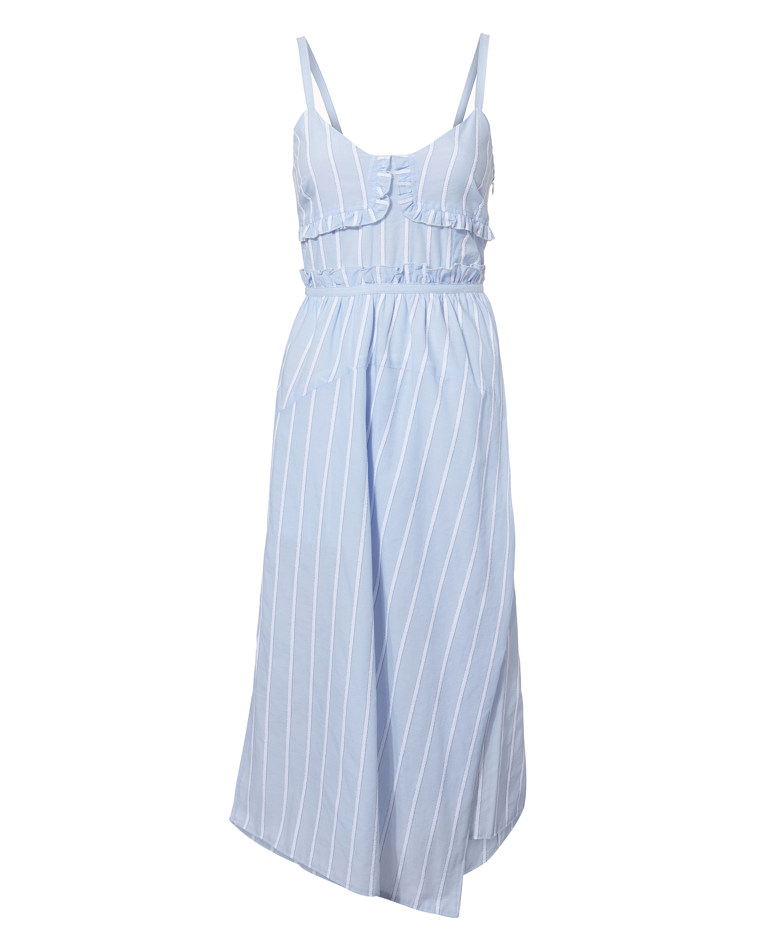 Blue Striped Midi Dress | Derek Lam 10 Crosby