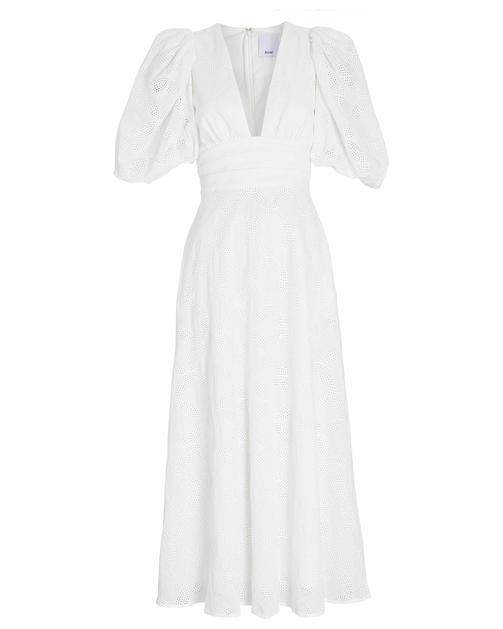 Acler Hamilton Embroidered Cotton Midi Dress | INTERMIX®