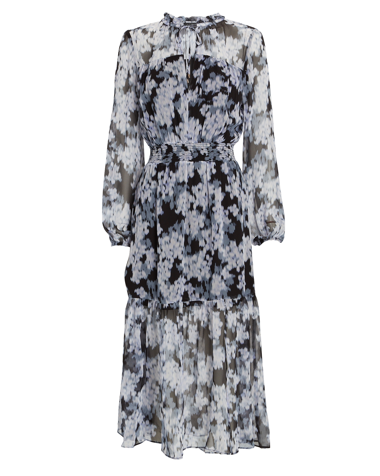 INTERMIX Private Label June Floral Chiffon Midi Dress | INTERMIX®